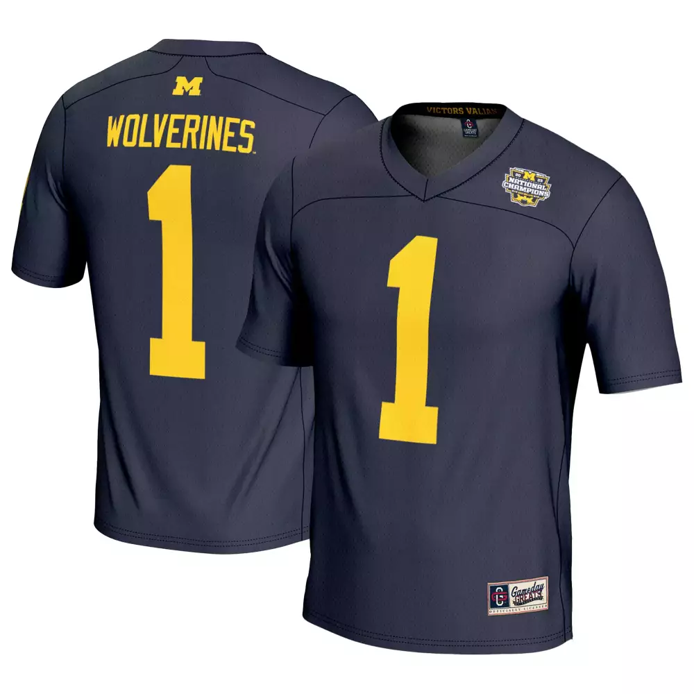 Michigan Wolverines Jersey 1 2023 | Men's All Stitched Vapor Jersey in Navy Go Blue Edition | For Men, Women & Youth
