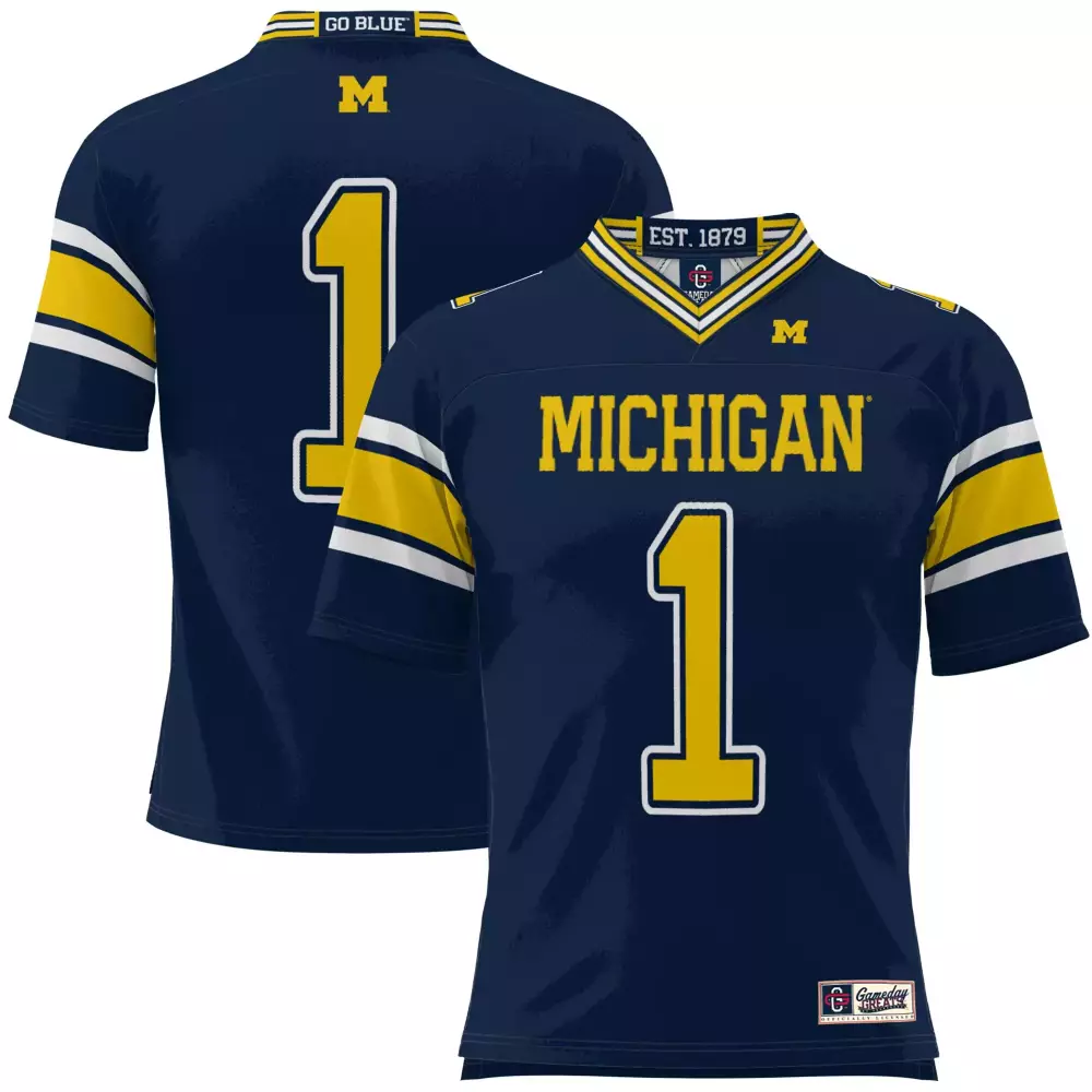 Michigan Wolverines Jersey 1 2023 | Men's Navy All Stitched Vapor Jersey Go Blue Edition | Fan Gear for Game Day | For Men, Women & Youth