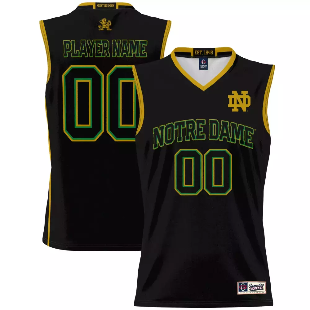notre dame fighting irish 00 player name 2023 men s all stitched vapor jersey black