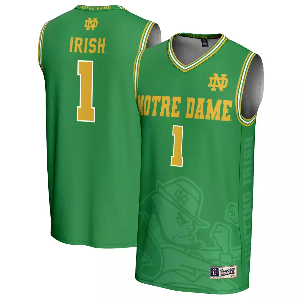 notre dame fighting irish 1 custom jersey 2023 men s all stitched vapor jersey