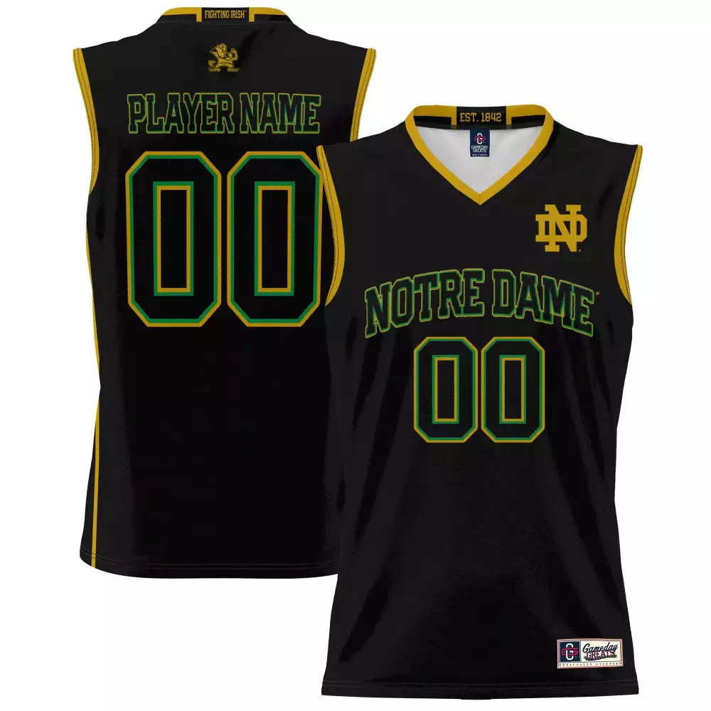 Notre Dame Fighting Irish Navy Stitched Jersey Men 2025 Your Name 00 Name Patch