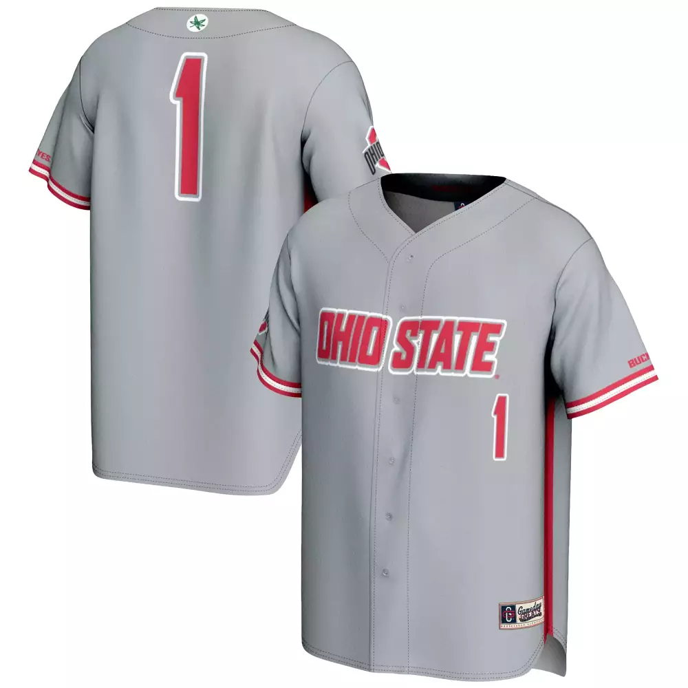 ohio state buckeyes 1 gameday greats scarlet icon print football fashion jersey