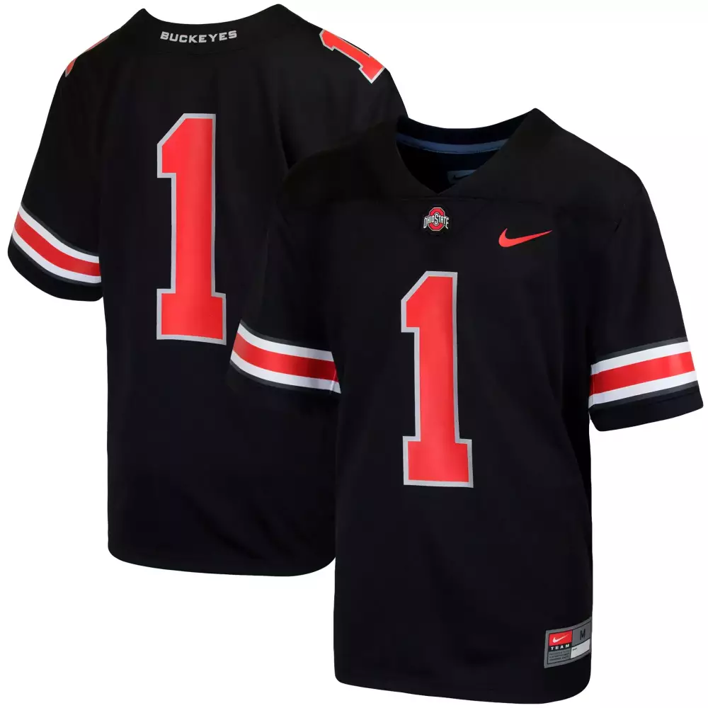 Ohio State Buckeyes 1 Youth 2023 White All Stitched Vapor Jersey | For Youth | Game Day Outfit