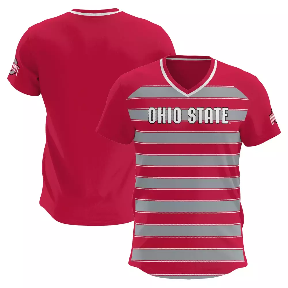 Ohio State Buckeyes 2023 All Stitched Vapor Jersey | Red Gray Striped Design for Men, Women & Youth | Limited Edition