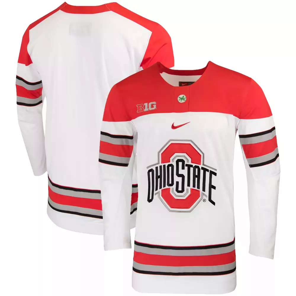 Ohio State Buckeyes 2025 Custom Name Patch Jersey All Stitched White Men'S