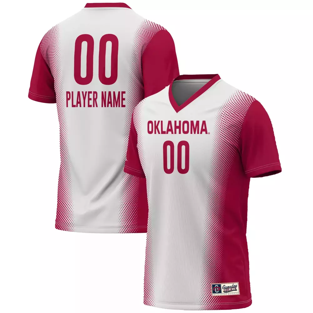 oklahoma custom jersey 00 all stitched vapor jersey men s 2023 red white design