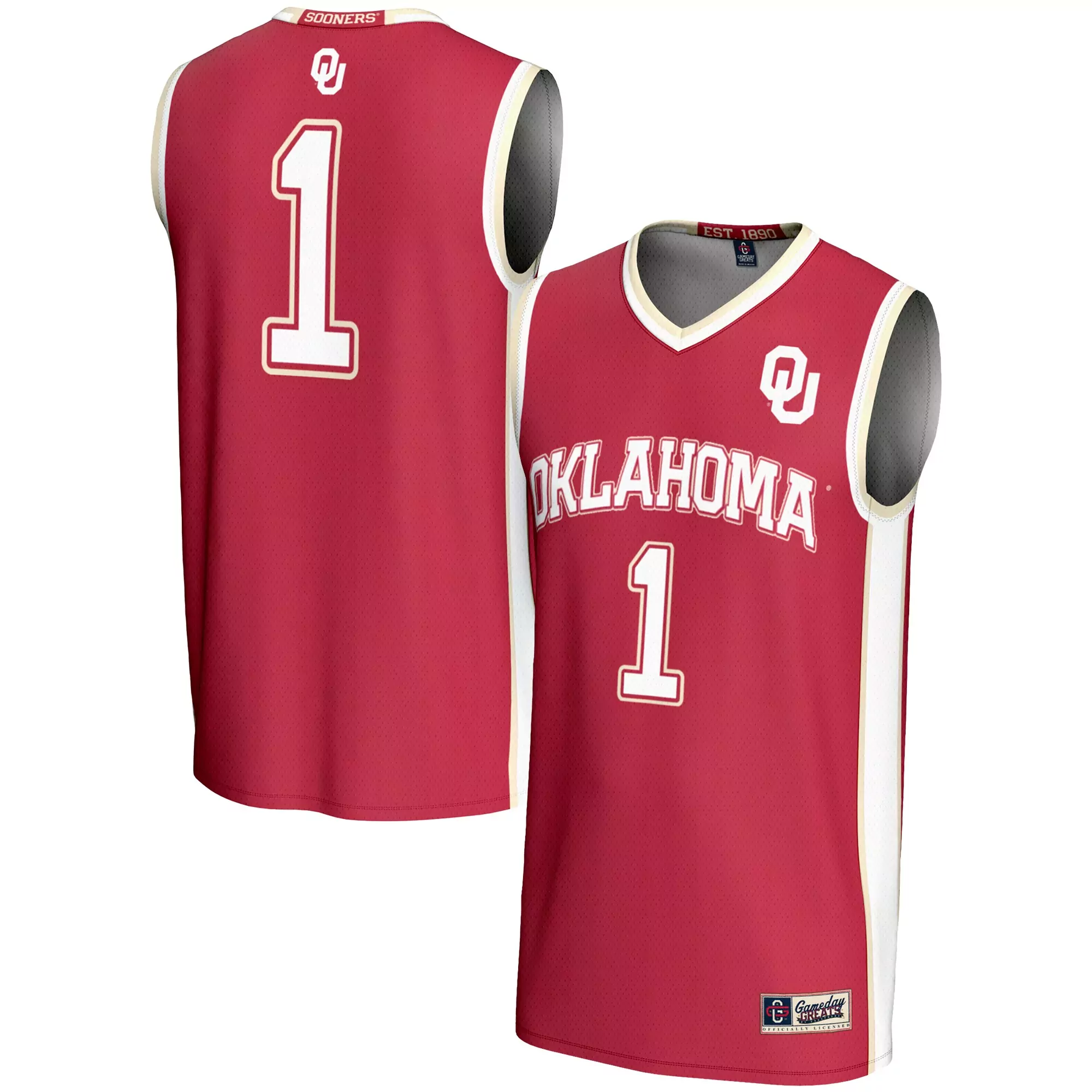 oklahoma sooners 1 custom jersey 2023 men s all stitched vapor jersey red 1