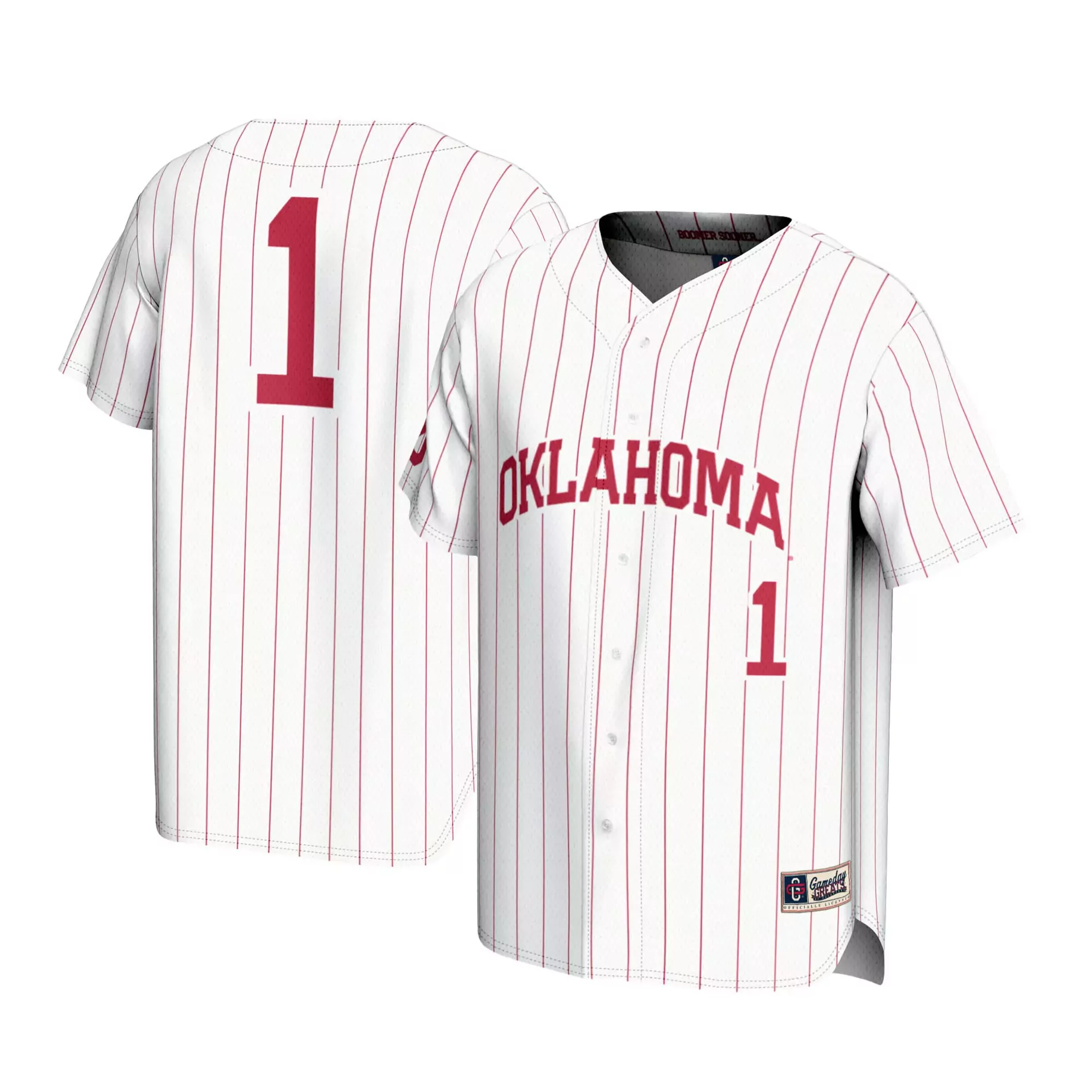 oklahoma sooners 1 custom jersey 2023 men s all stitched vapor jersey red white