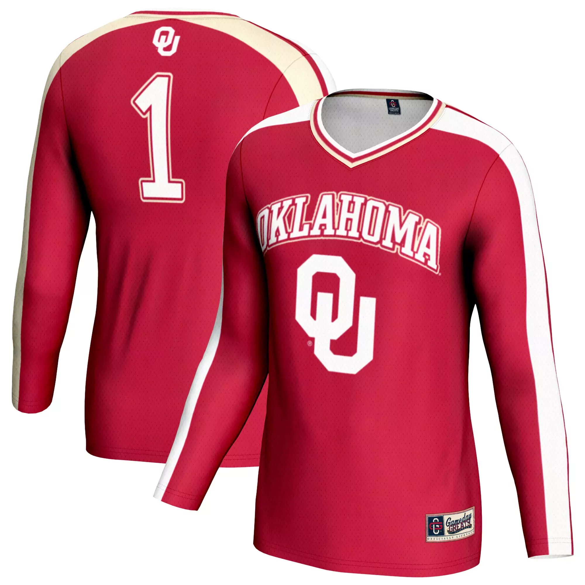oklahoma sooners 1 men s 2023 white all stitched vapor jersey