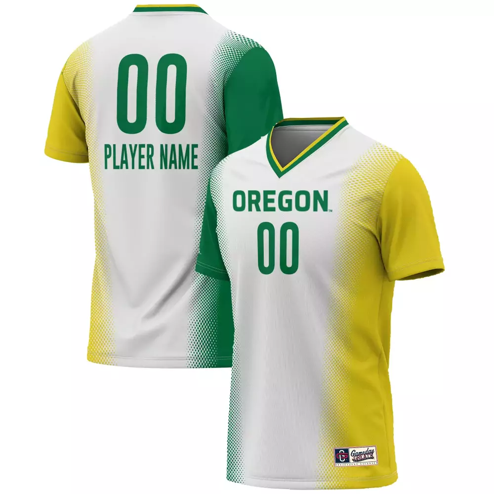 oregon custom jersey 00 player name 2023 men s all stitched vapor jersey green yellow