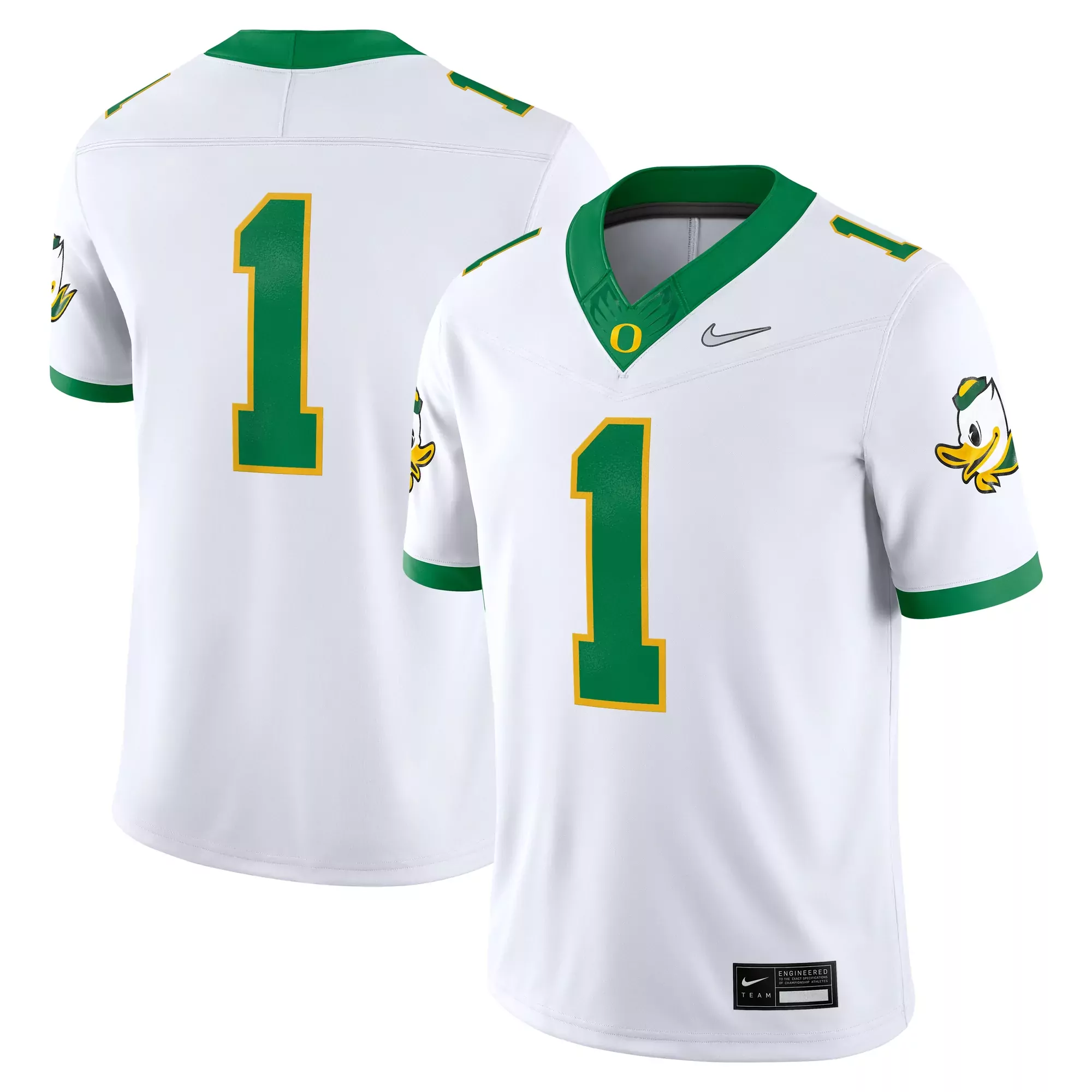 oregon ducks 1 green all stitched vapor jersey 2023 men s nike edition 1