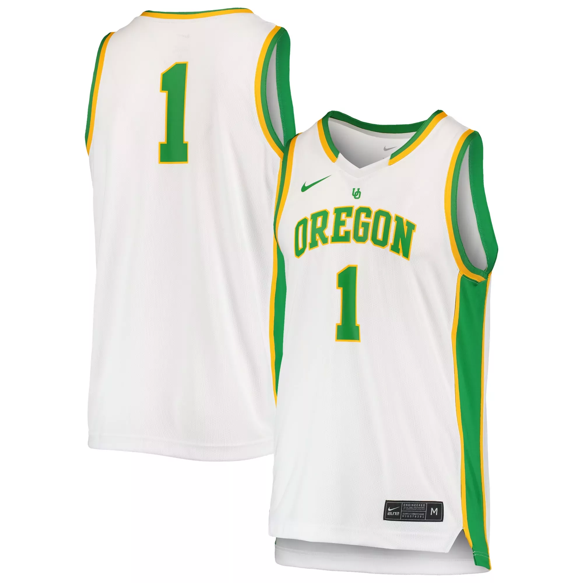 oregon ducks 1 green all stitched vapor jersey 2023 men s nike edition 1