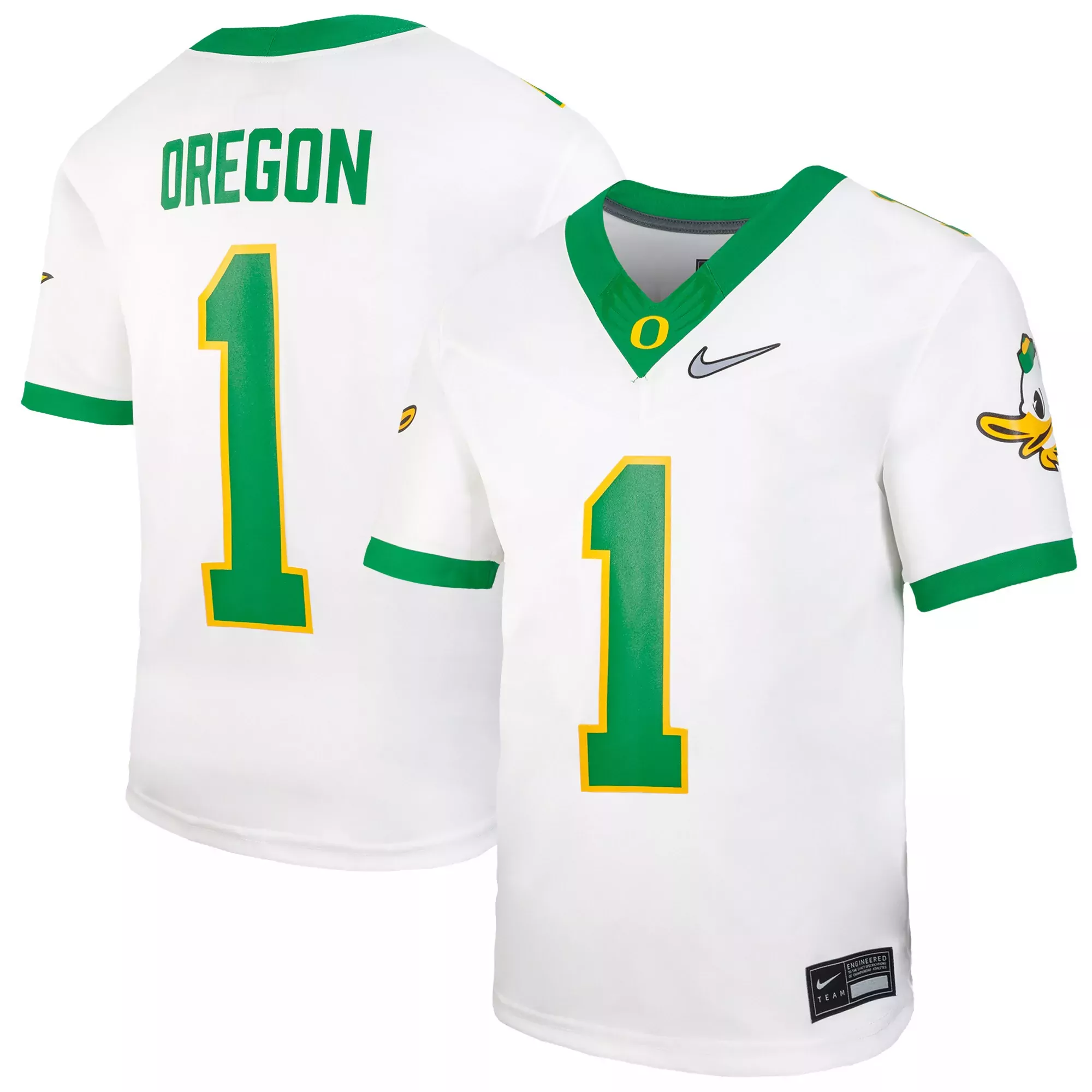 oregon ducks 1 green all stitched vapor jersey 2023 men s nike edition 1