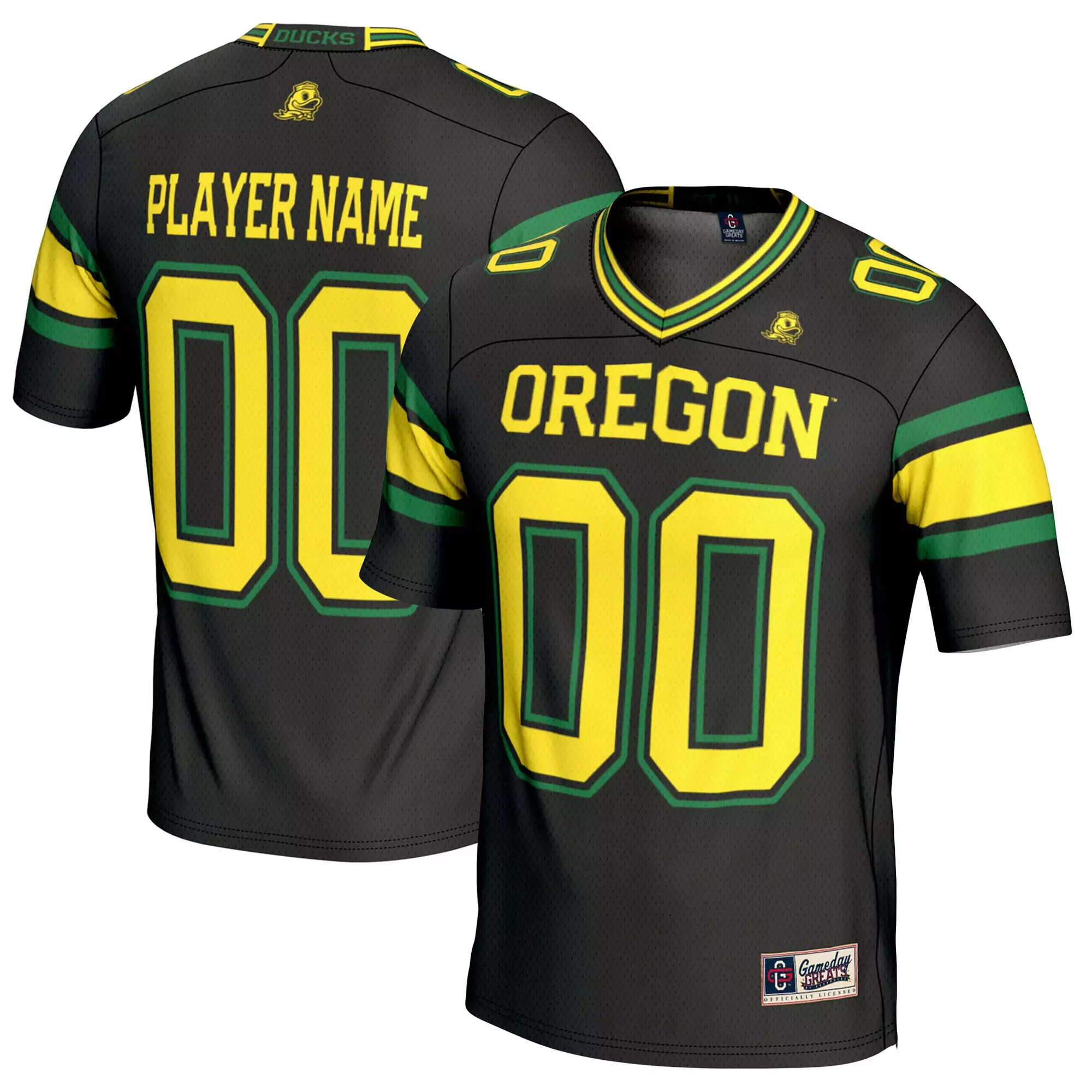 oregon ducks custom jersey 00 2023 men s all stitched vapor jersey white green pinstripe