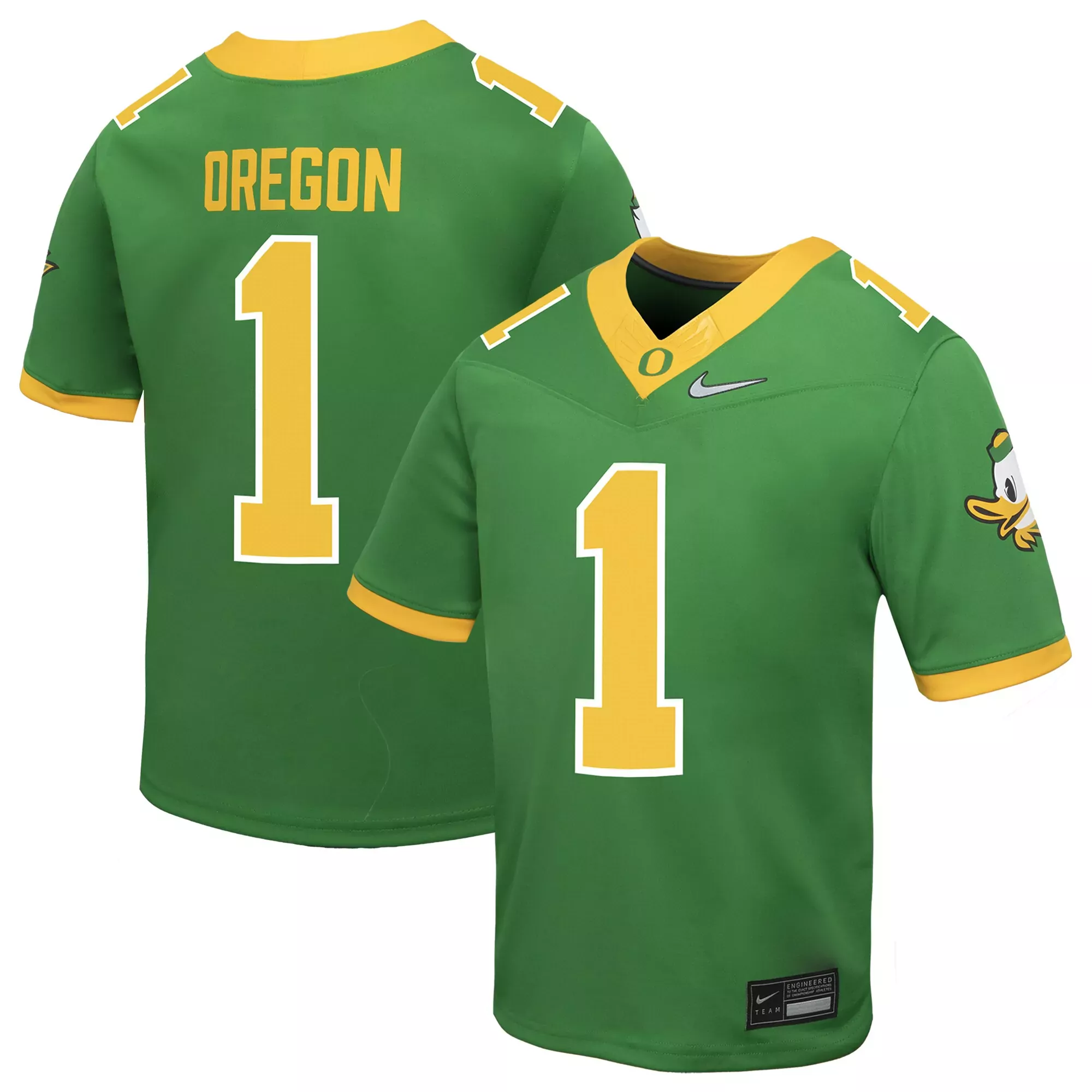 oregon ducks green custom jersey 00 2023 men s all stitched vapor jersey 1