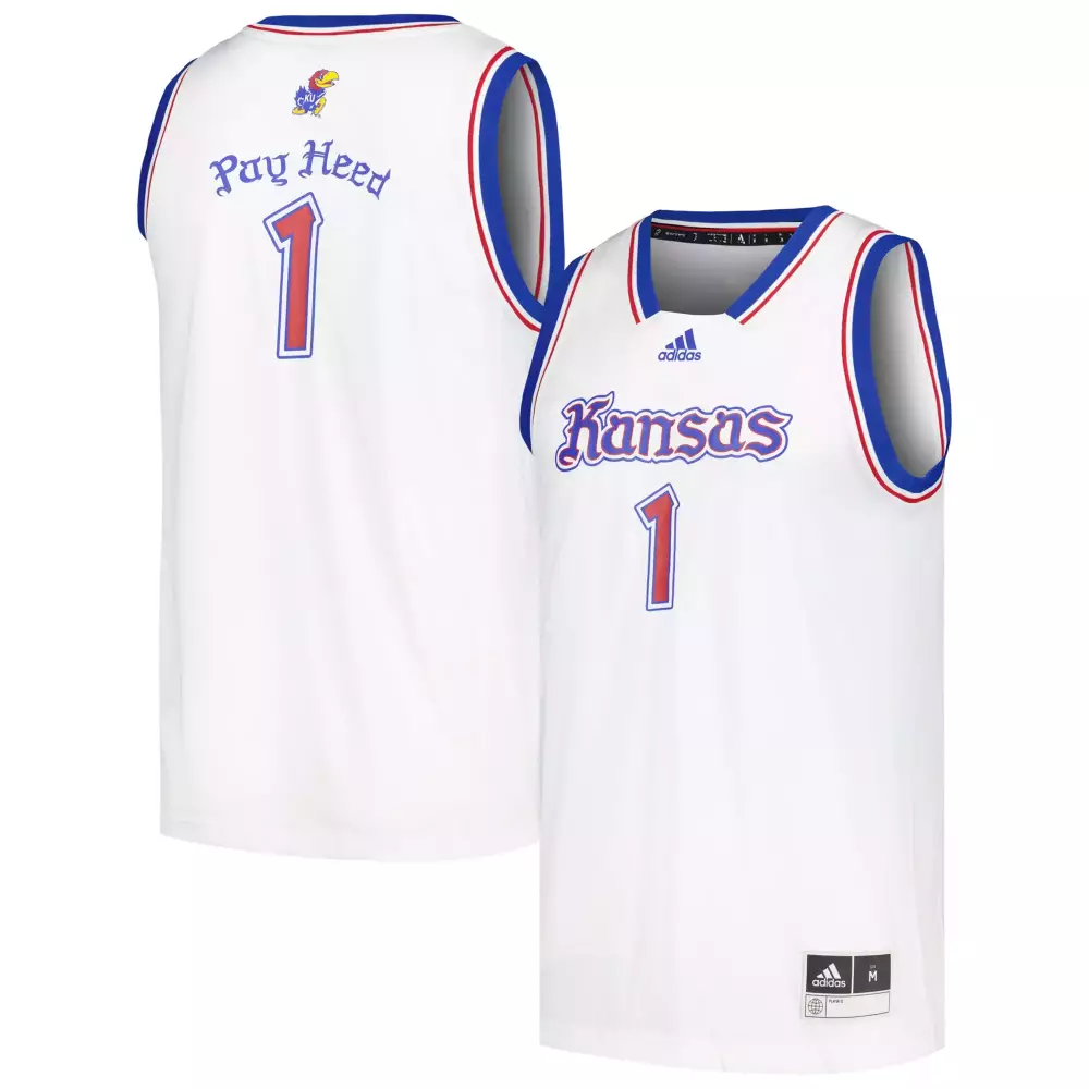 pay heed 1 kansas 2023 men s all stitched vapor jersey white