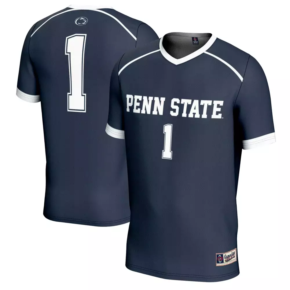 Penn State 1 2023 Navy Custom Stitched Vapor Jersey | Limited Edition Fan Gear | For Men, Women & Youth