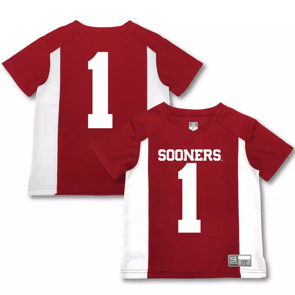 sooners 1 custom jersey 2023 men s red all stitched vapor jersey