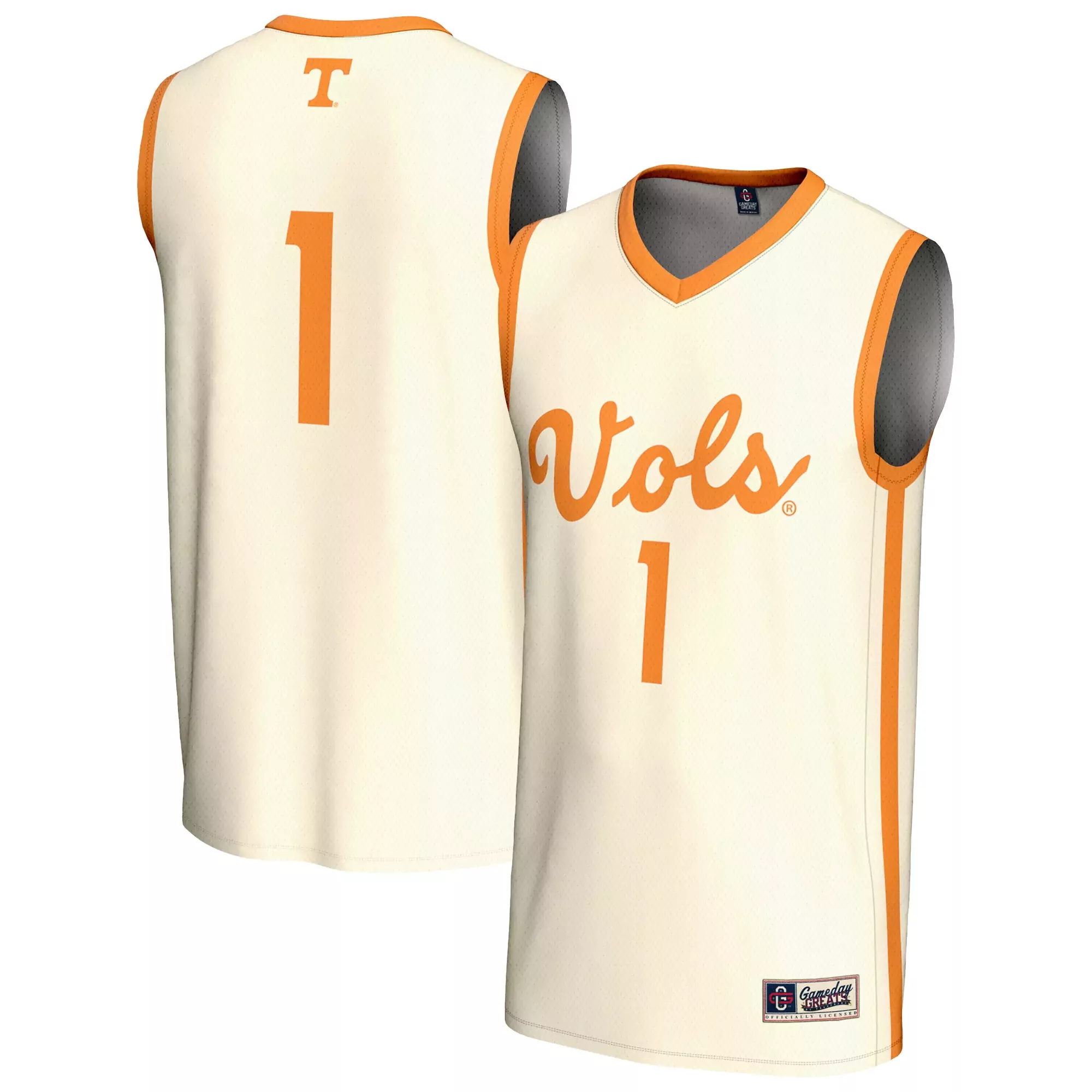 tennessee lady volunteers 1 custom jersey 2023 women s all stitched vapor jersey white orange