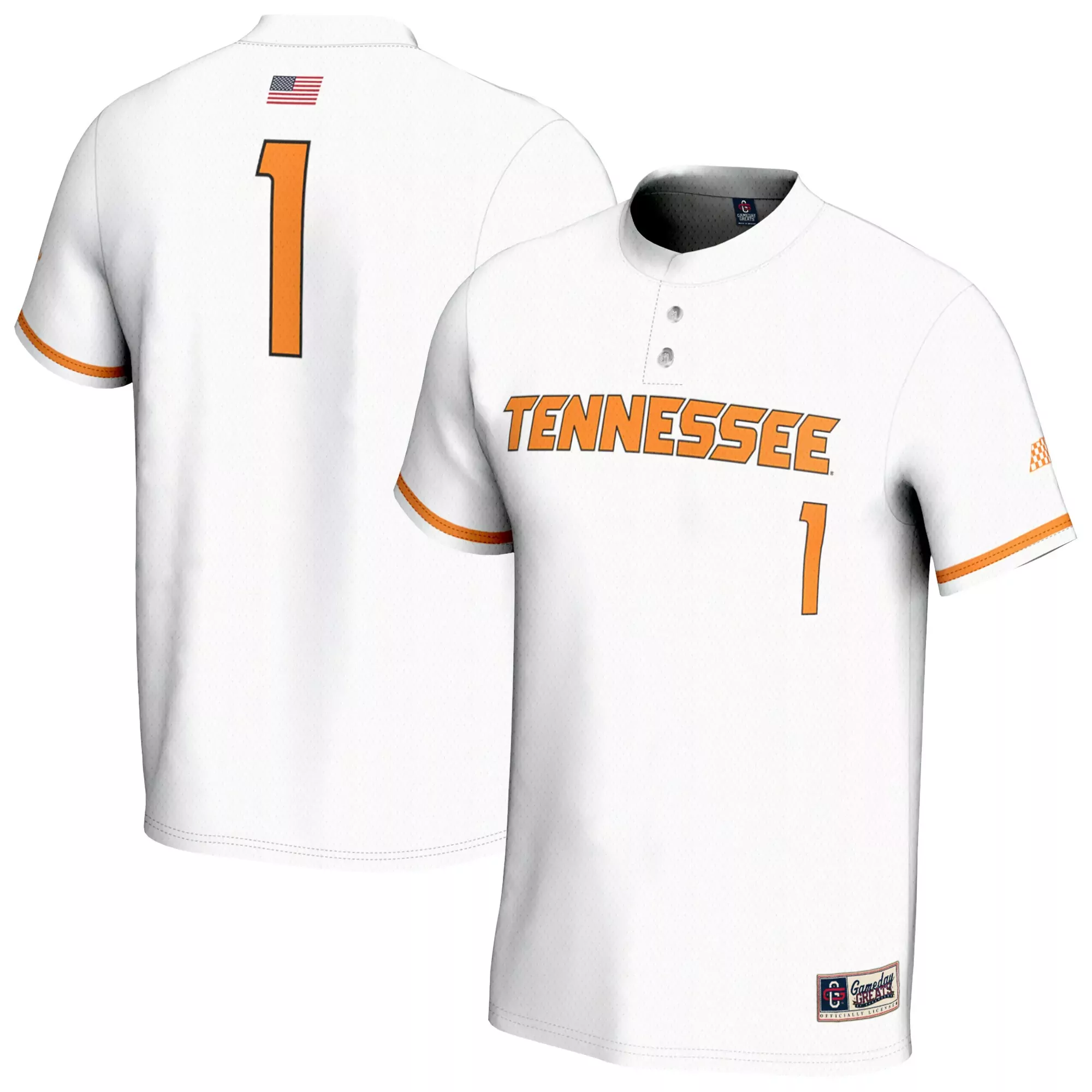 tennessee volunteers 1 custom jersey 2023 men s all stitched vapor jersey orange white