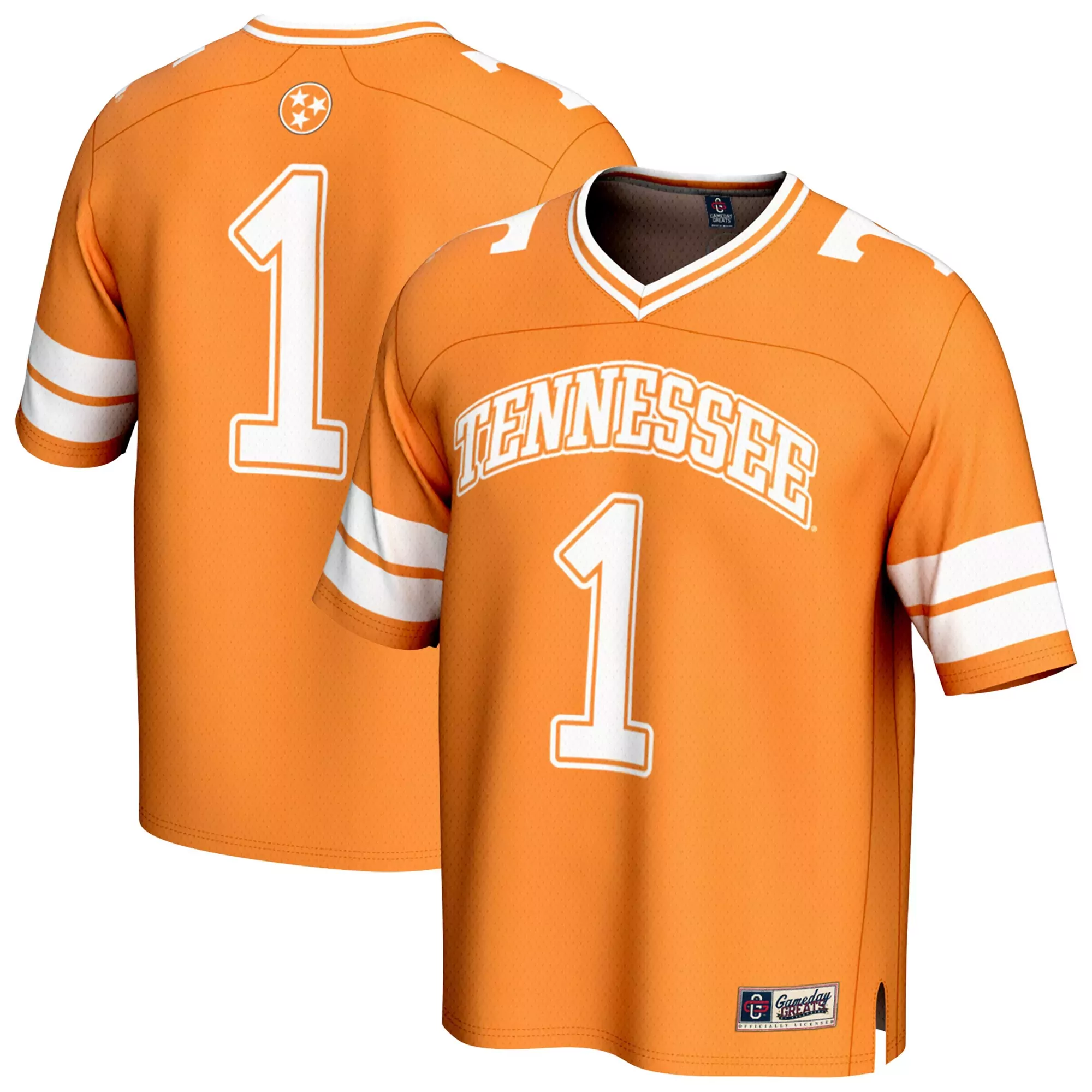 tennessee volunteers 1 men s 2023 all stitched vapor jersey orange custom edition 3