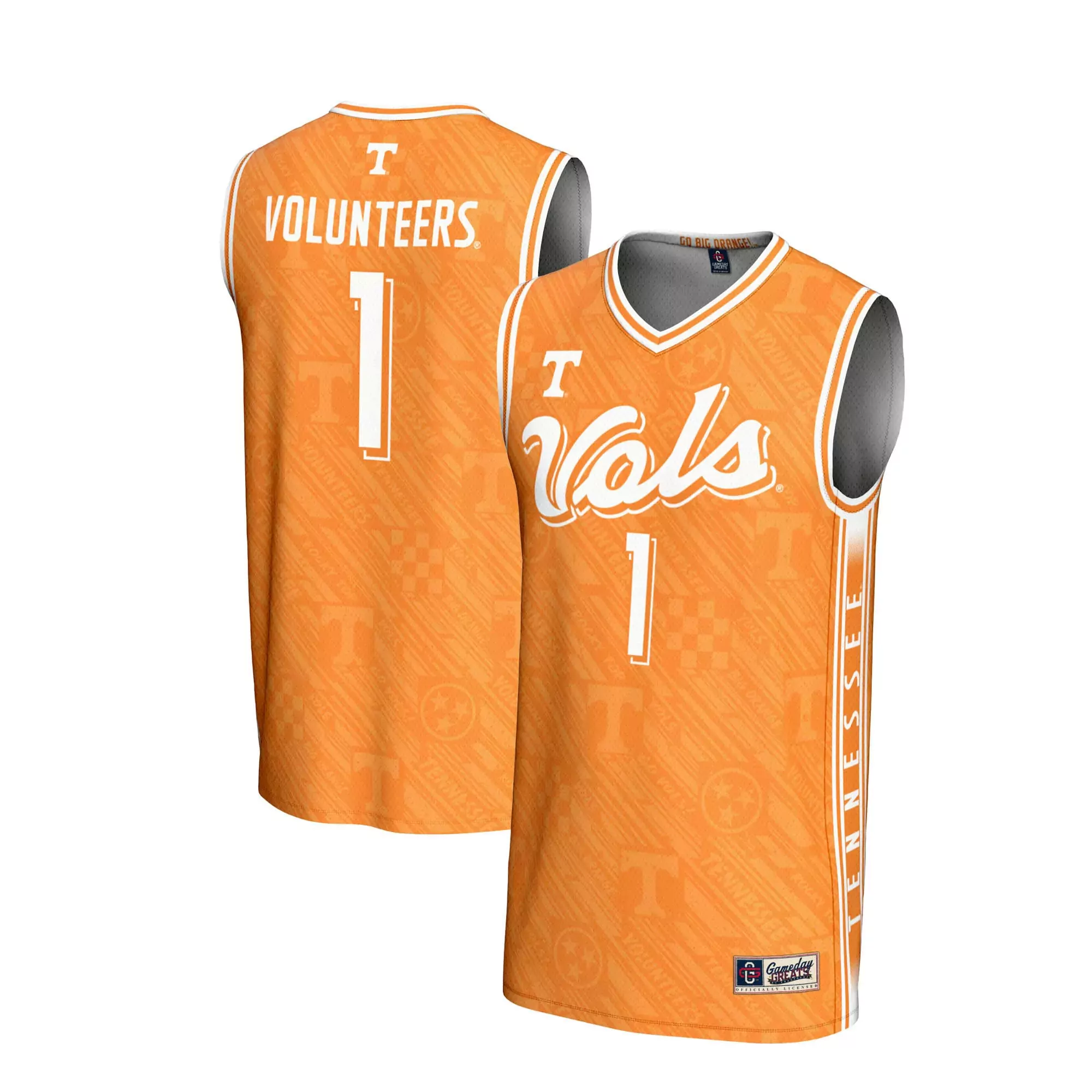 tennessee volunteers 1 men s 2023 orange all stitched vapor jersey 1