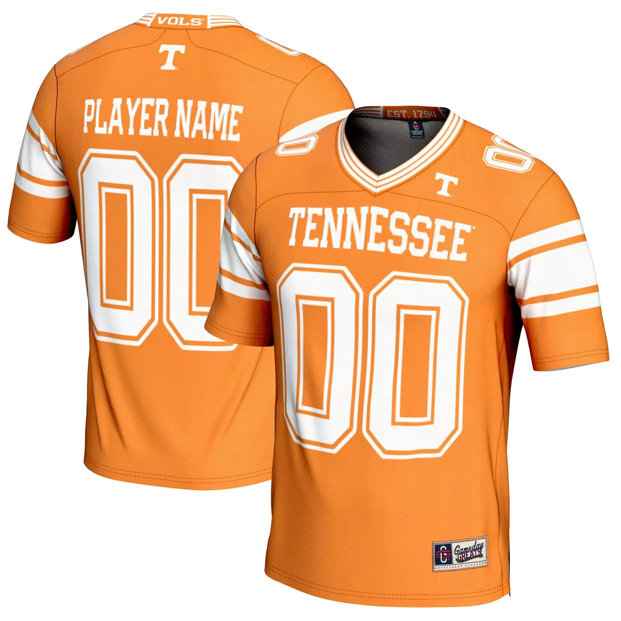 tennessee volunteers custom jersey 00 orange 2023 men s all stitched vapor jersey 17