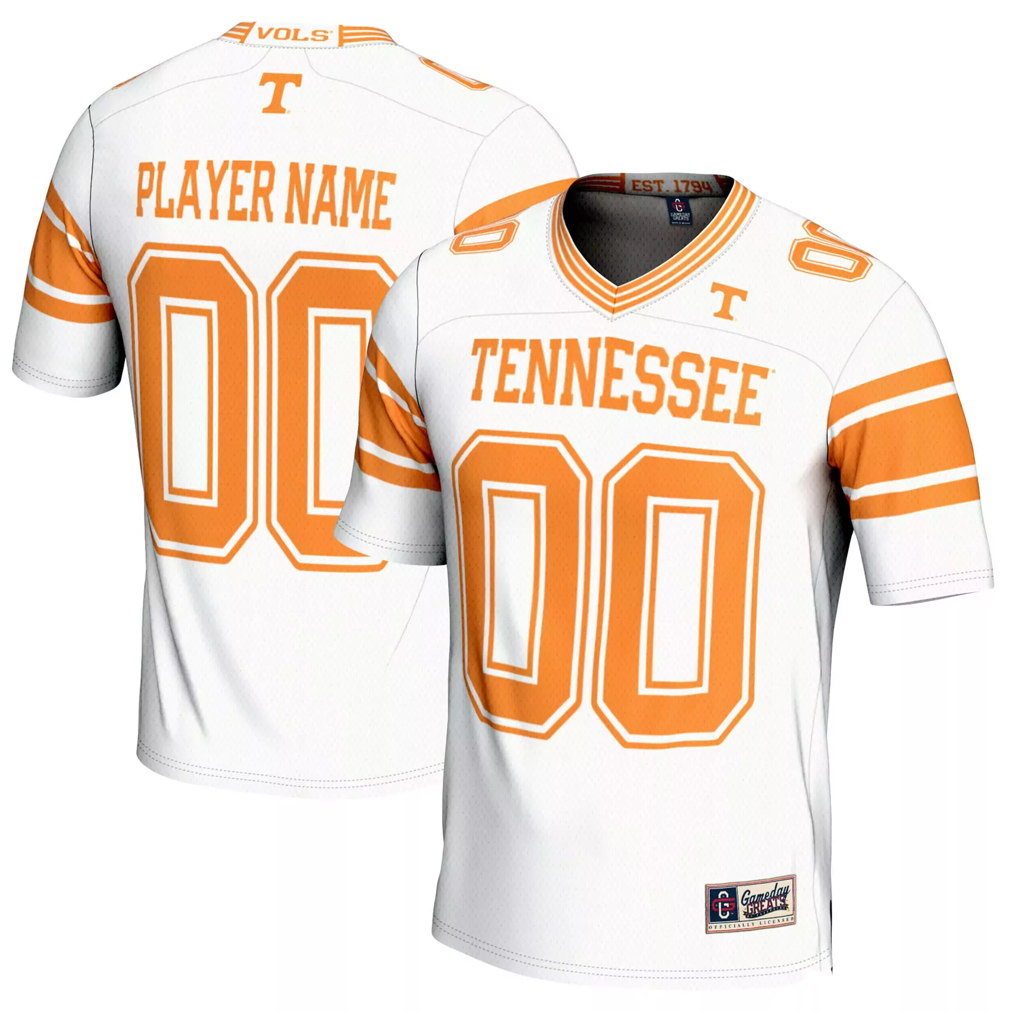 tennessee volunteers custom jersey 00 player orange 2023 men s all stitched vapor jersey