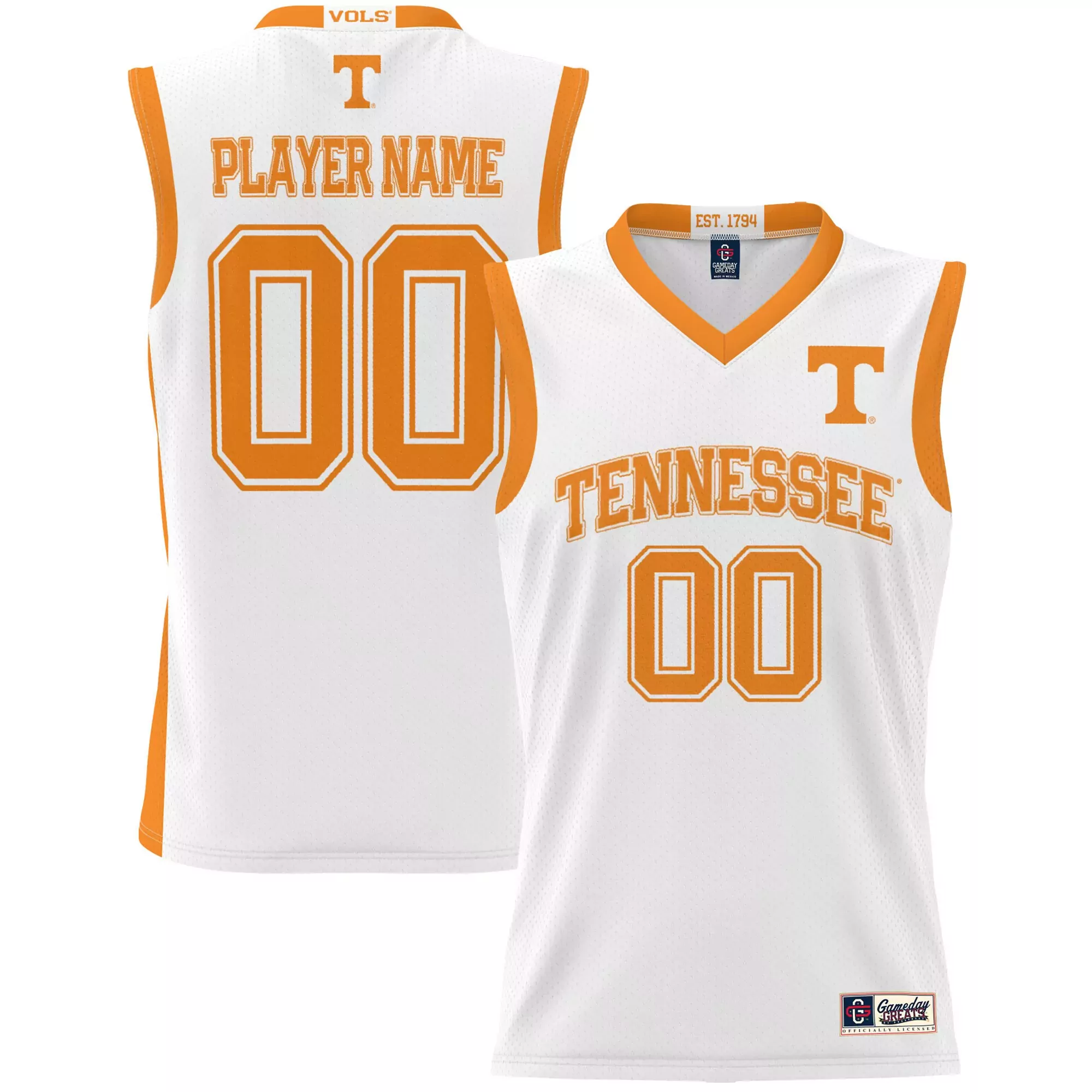 tennessee volunteers custom jersey 00 player orange 2023 men s all stitched vapor jersey