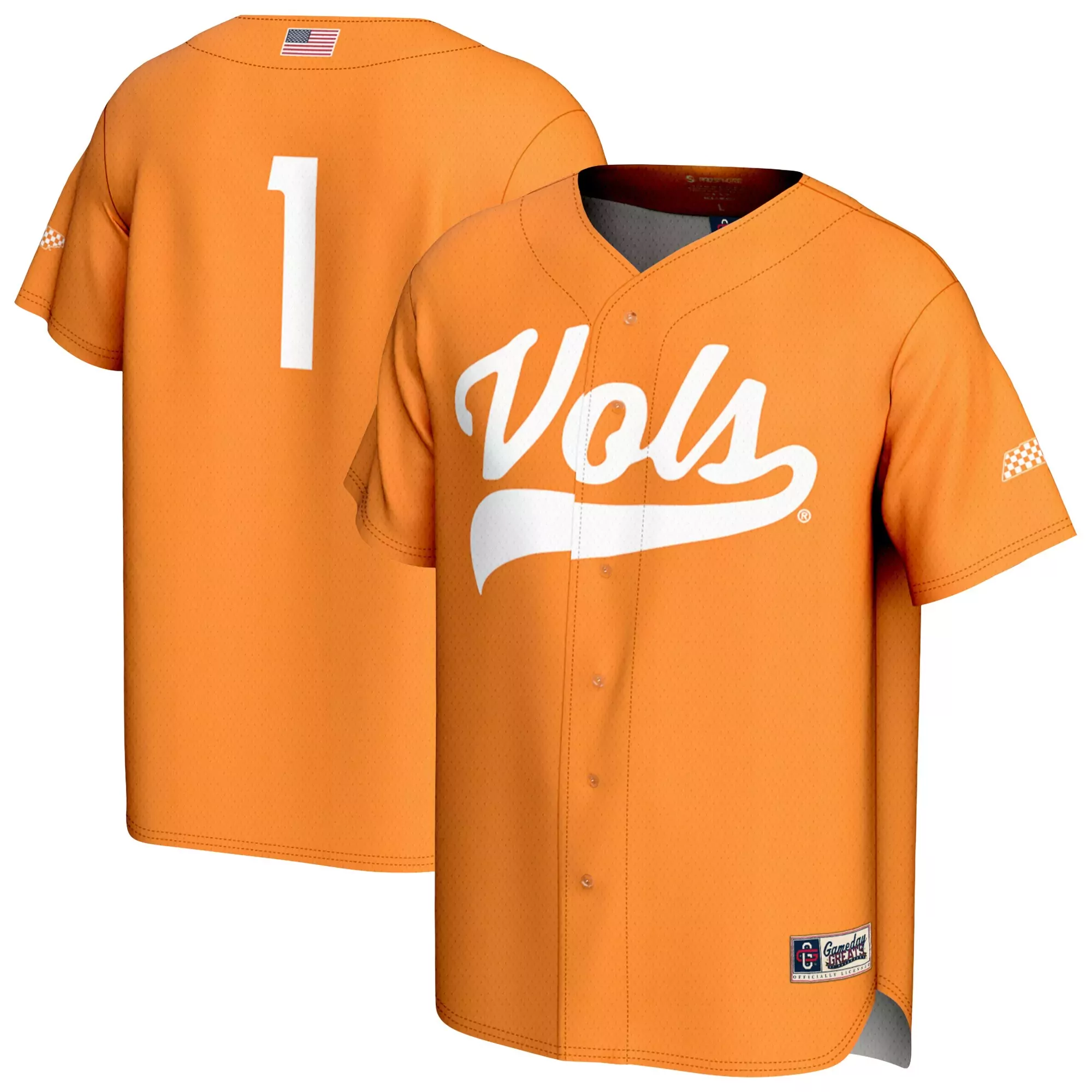 Tennessee Volunteers Orange All Stitched Men'S Jersey With Name Patch 2023