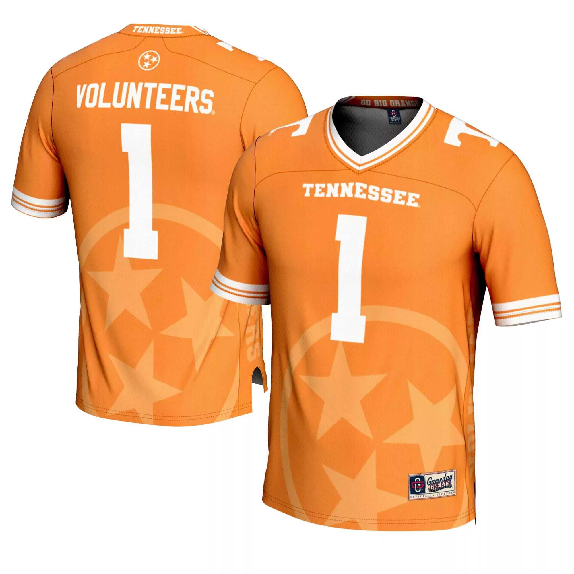 Tennessee Volunteers Orange All Stitched Men'S Jersey With Name Patch 2023