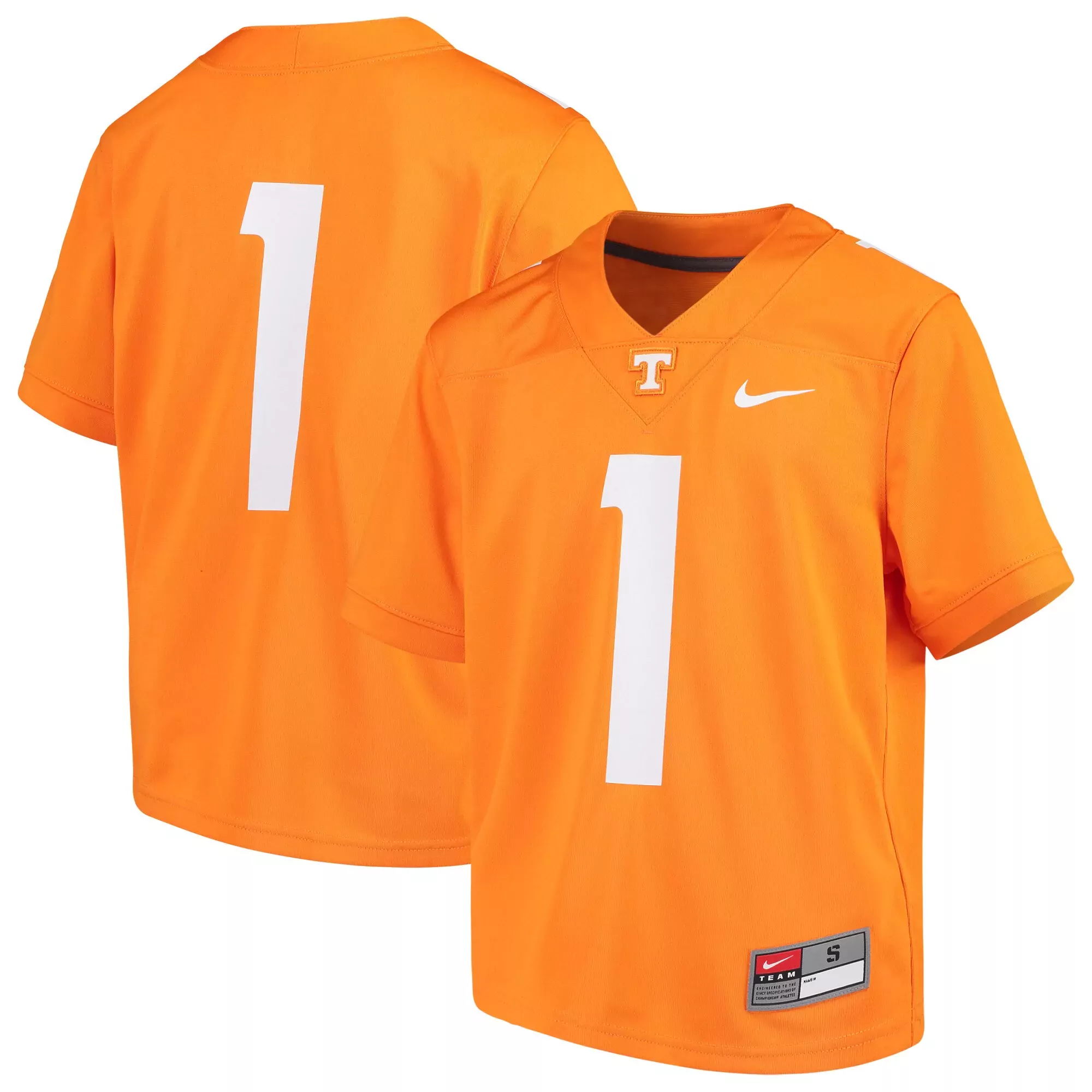 tennessee volunteers youth orange 1 custom jersey 2023 all stitched vapor jersey