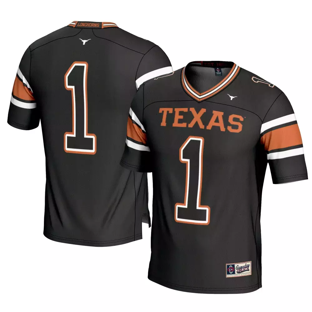 Texas Longhorns #1 Custom Jersey | All Stitched 2023 Men's Vapor Jersey Cream Orange | For Men, Women & Youth