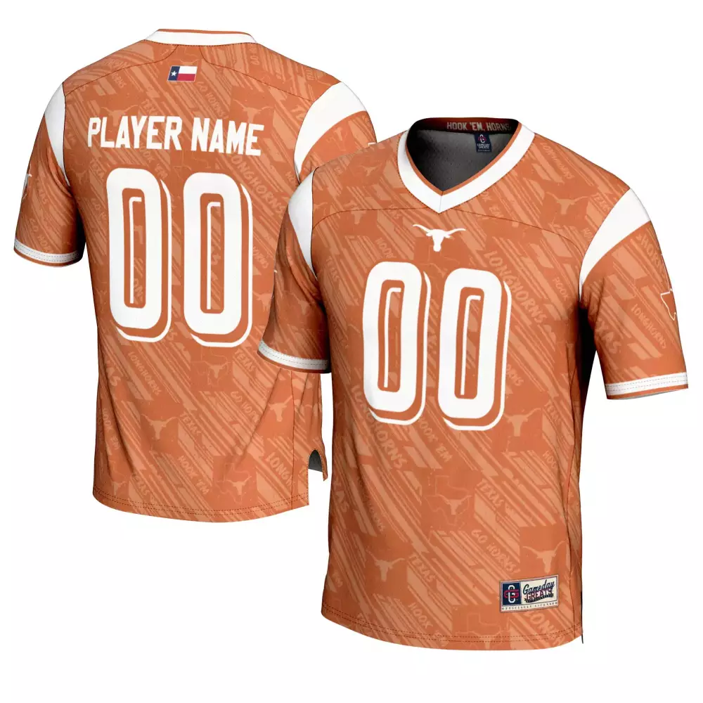 Texas Longhorns Custom Jersey 00 | 2023 Men's All Stitched Vapor Jersey | Orange Design Style Quality Edition | For Men, Women & Youth
