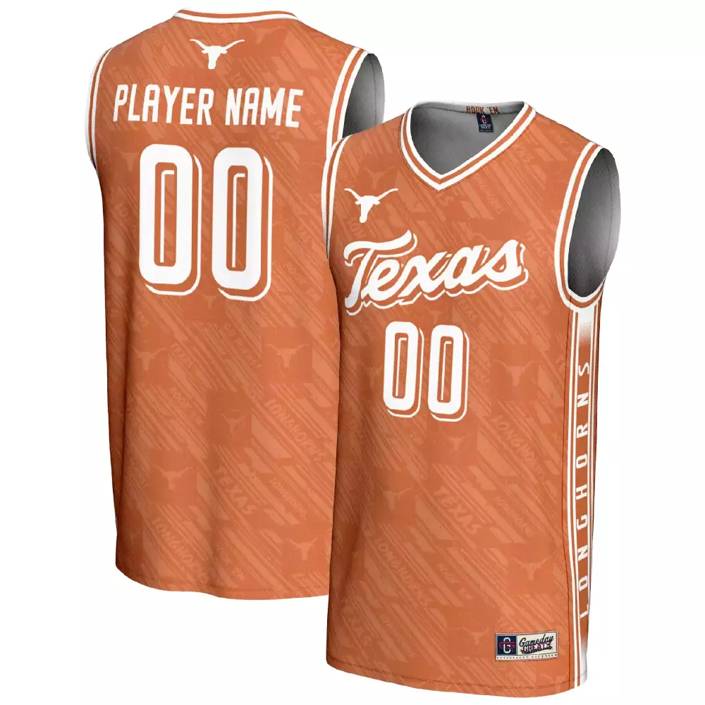 Texas Longhorns Custom Jersey 00 | 2023 Men's All Stitched Vapor Jersey | Orange Design Style Quality Edition | For Men, Women & Youth