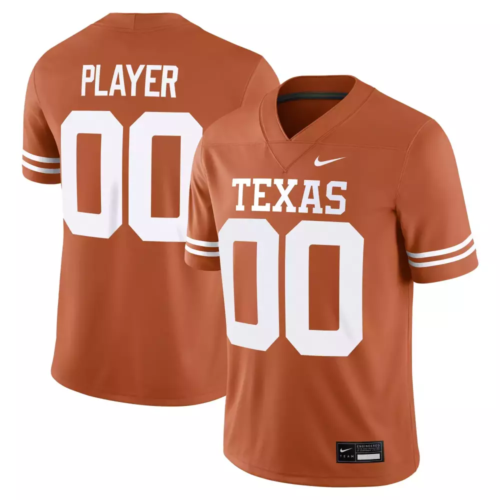 Texas Longhorns Custom Jersey 00 | 2023 Men's Nike All Stitched Vapor Jersey | Orange Quality Edition | For Men, Women & Youth