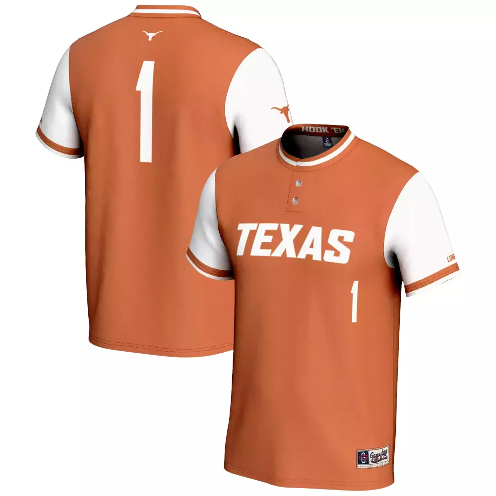 Texas Longhorns Jersey 1 2023 Men's All Stitched Vapor Jersey | Orange & White | Fashion Fan Gear for Men