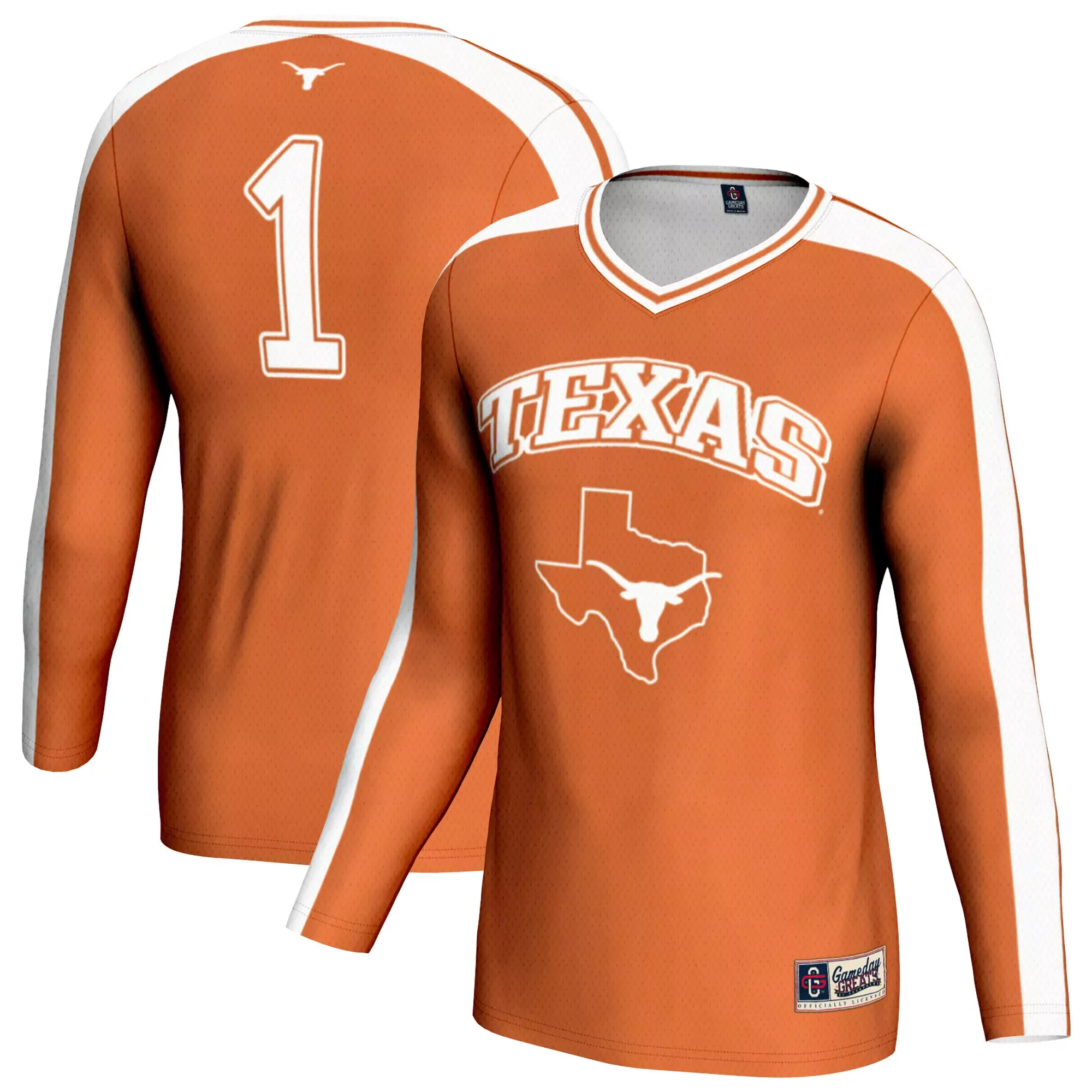 texas longhorns jersey 1 2023 men s vapor all stitched orange custom edition