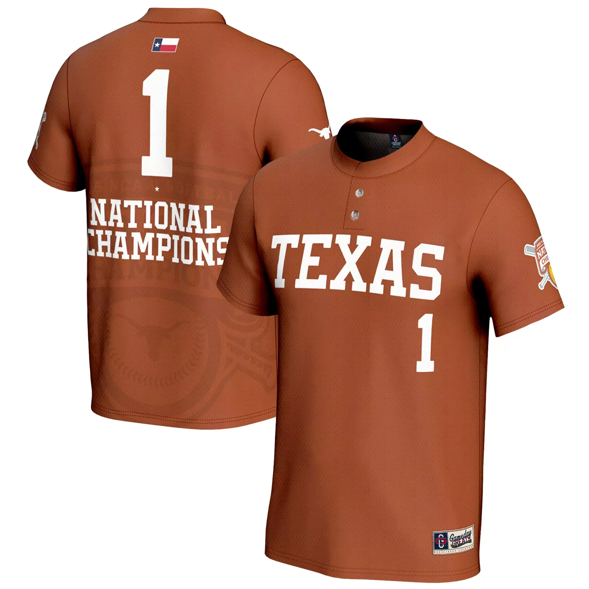 texas longhorns national champions jersey 1 2023 men s all stitched vapor jersey burnt orange
