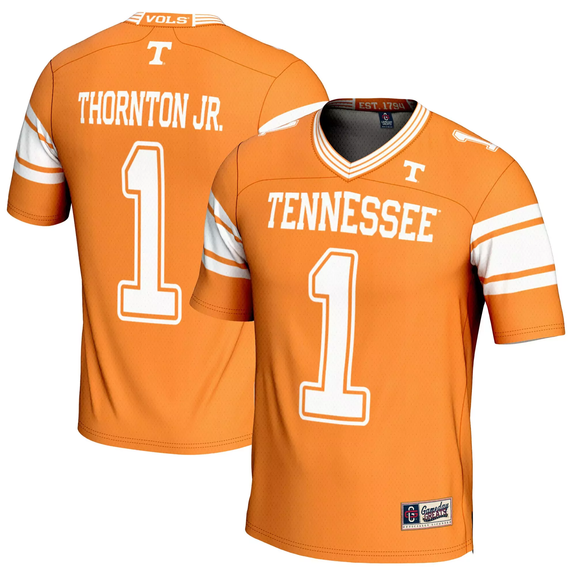 tennessee volunteers youth orange 1 custom jersey 2023 all stitched vapor jersey