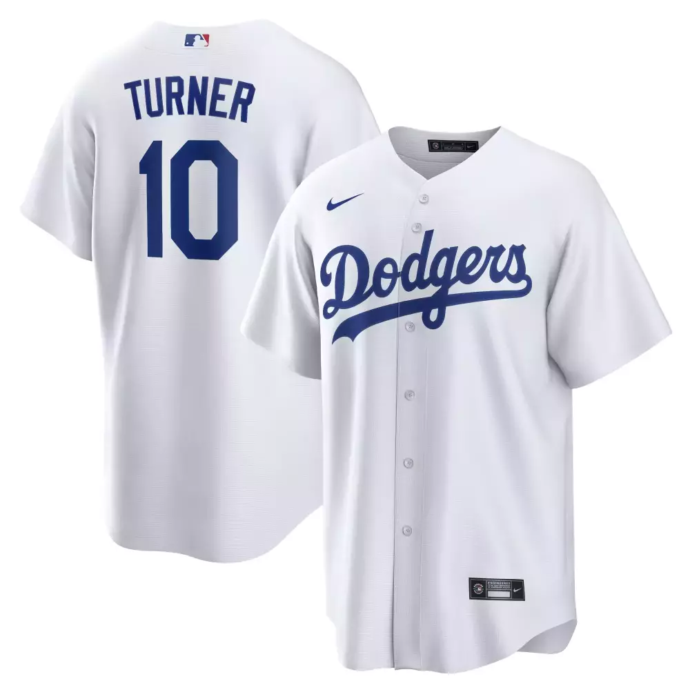 Justin Turner 10 Los Angeles Dodgers 2023 Men's All Stitched Vapor Jersey | Classic White Fan Gear | For Men