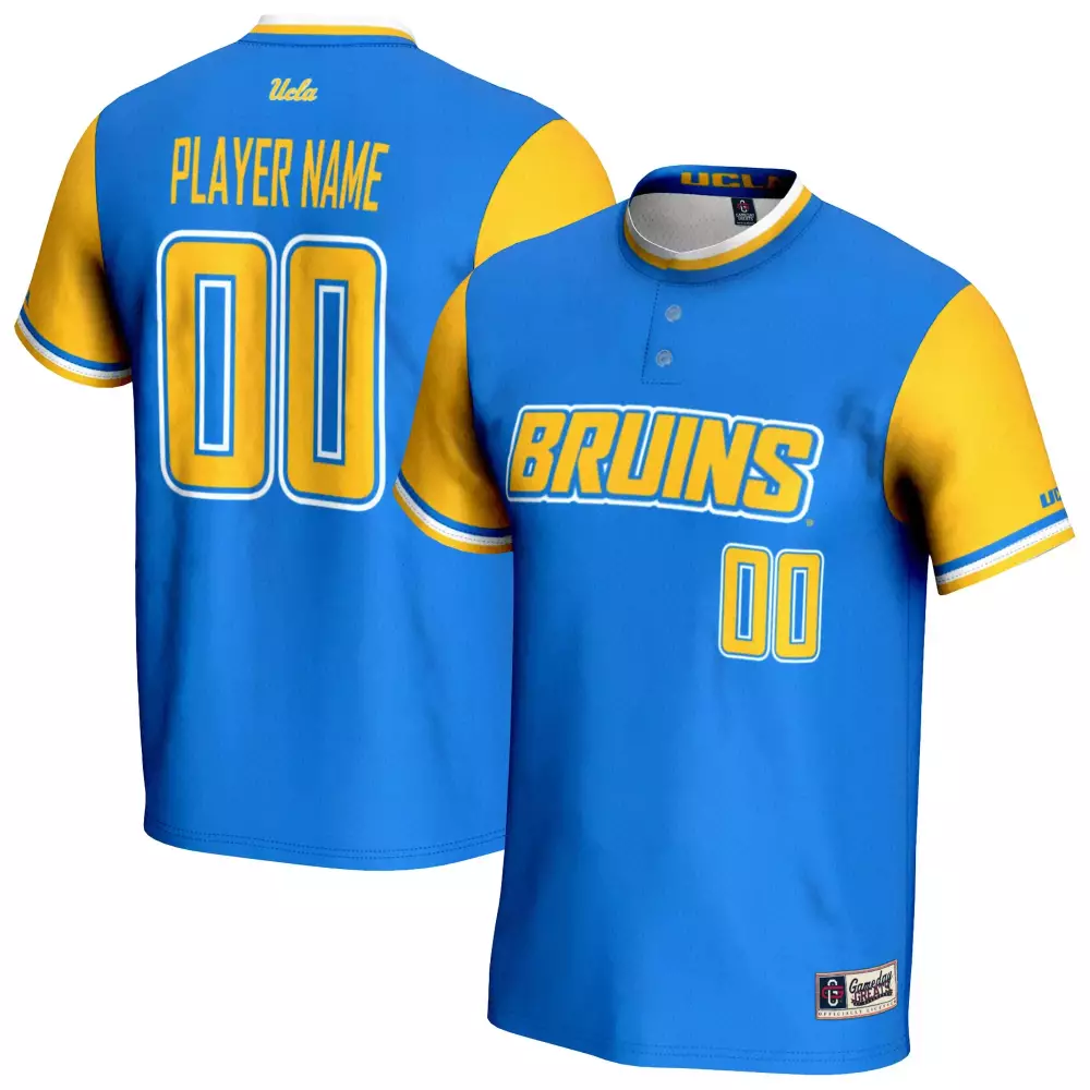 ucla bruins custom jersey 00 blue yellow 2023 men s all stitched vapor jersey