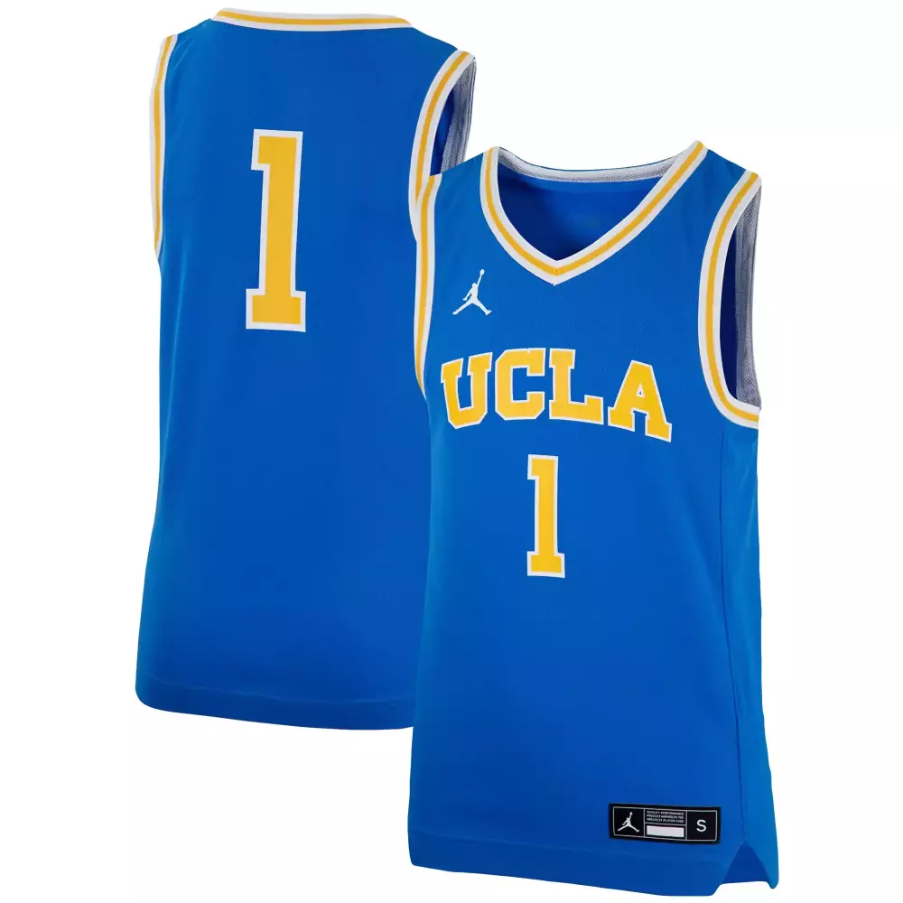 ucla bruins jersey 1 2023 men s all stitched vapor jersey blue