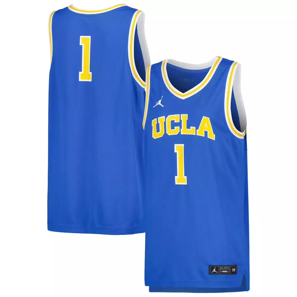 ucla bruins jersey 1 2023 men s all stitched vapor jersey blue