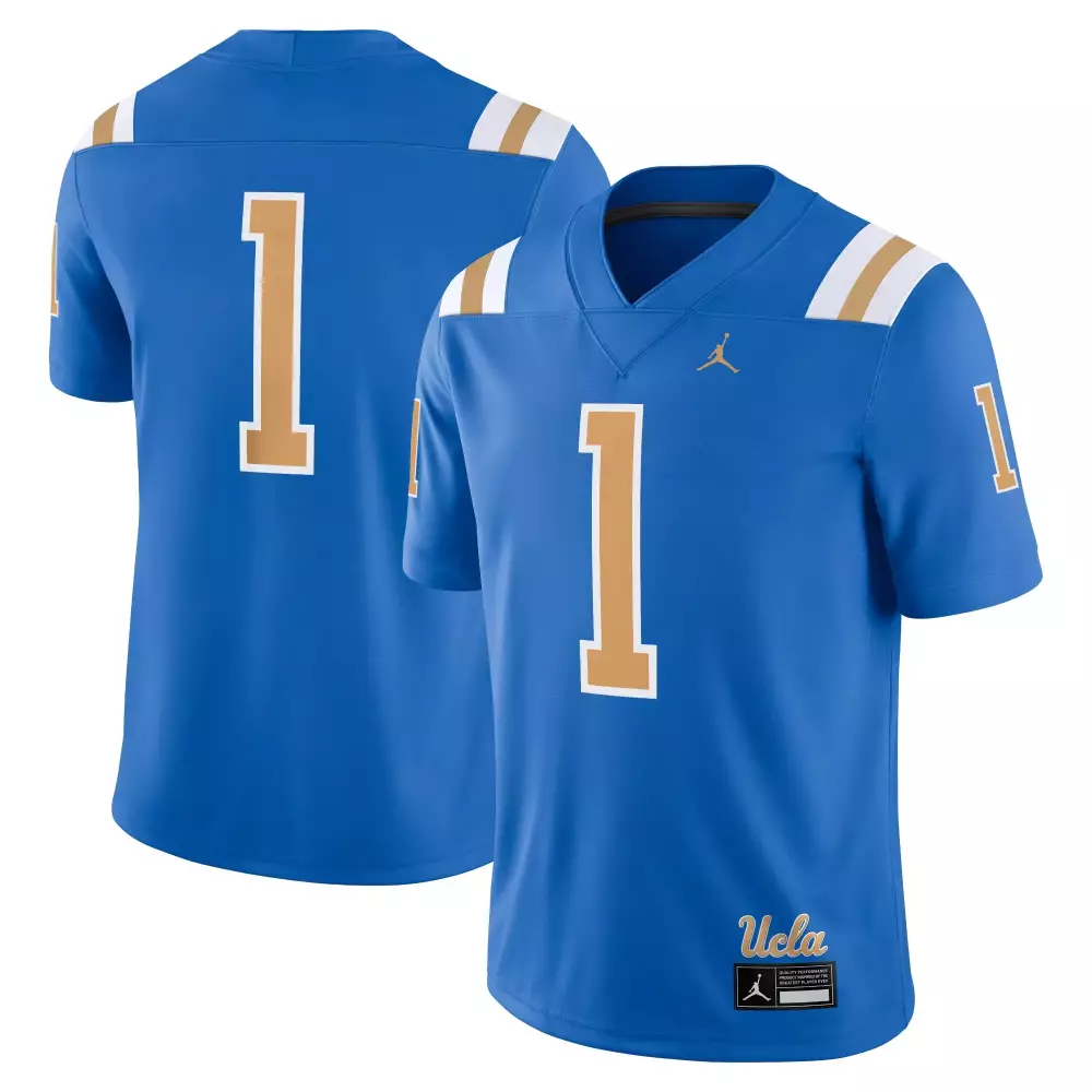 ucla bruins jordan 1 blue 2023 men s all stitched vapor jersey