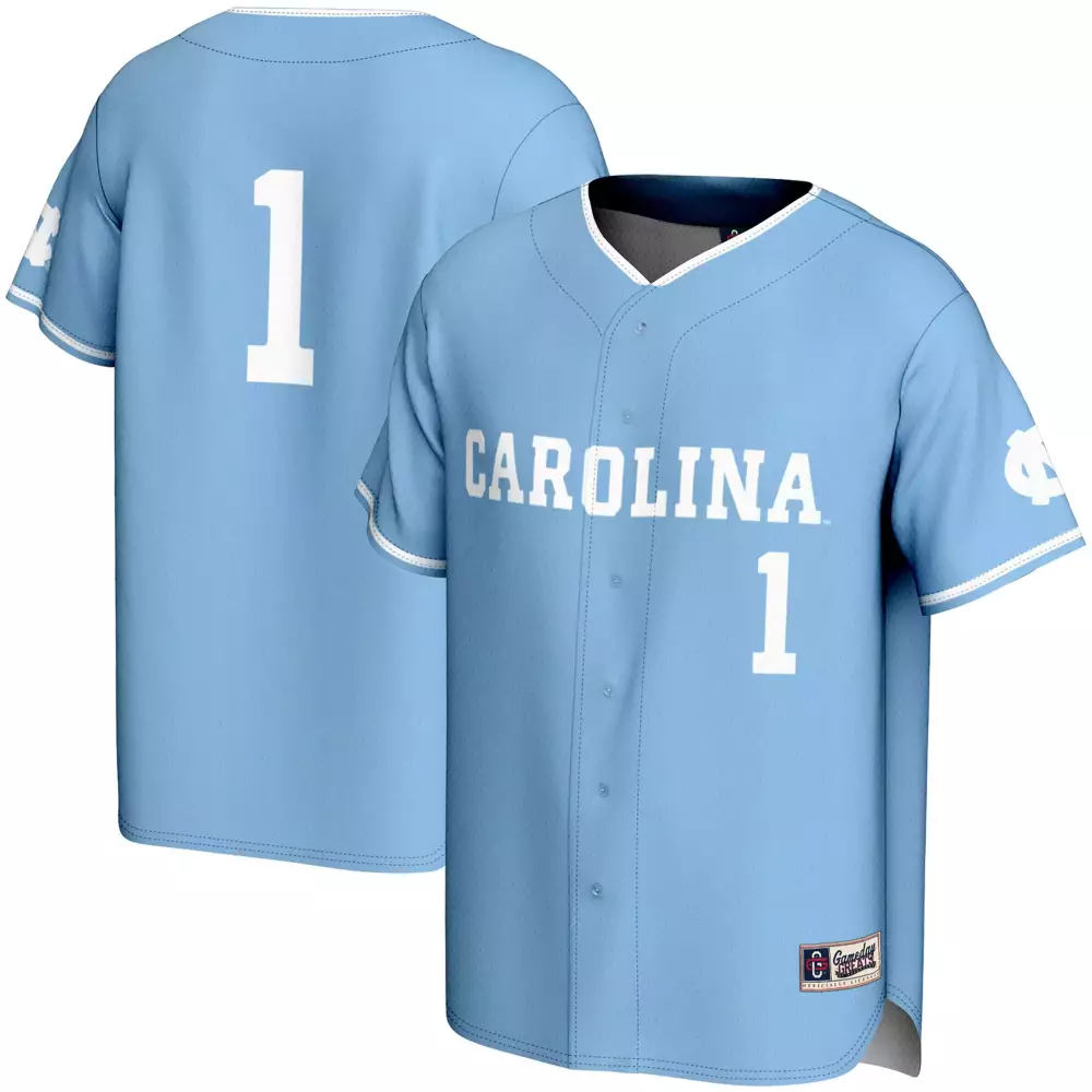 unc carolina blue baseball jersey 1 2023 men s all stitched vapor jersey