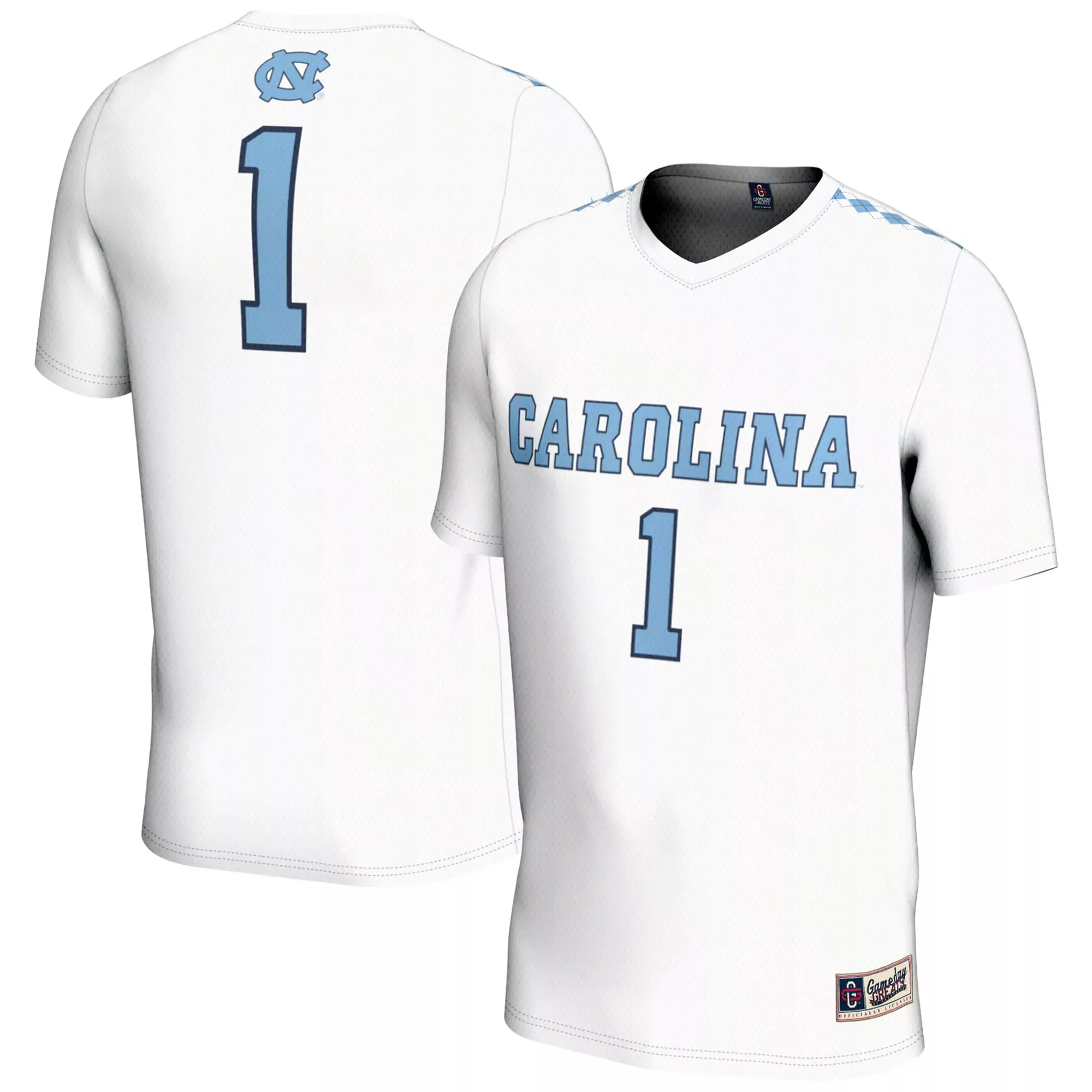 unc carolina tar heels 1 men s all stitched vapor jersey 2023 white edition