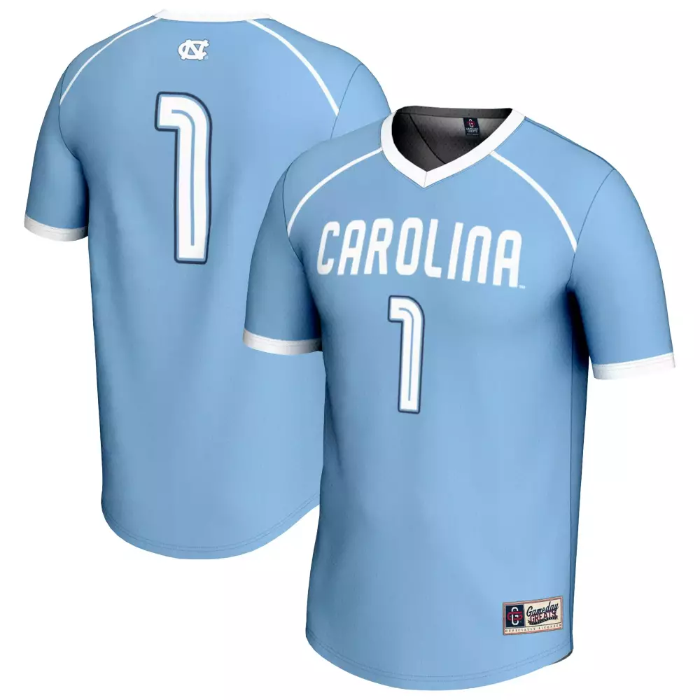 UNC Tar Heels 1 Men's 2023 All Stitched Vapor Jersey | Light Blue Gameday Edition | Perfect for Game Day | For Men, Women & Youth