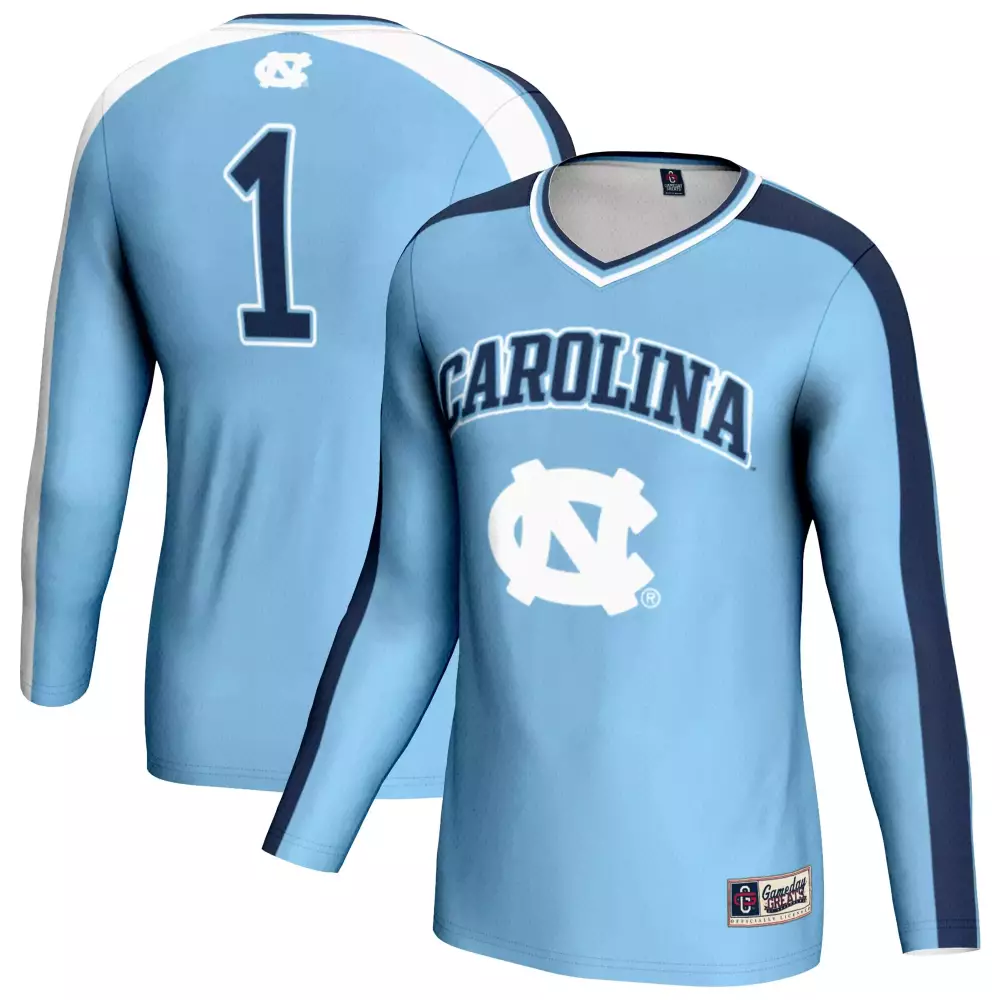 UNC Tar Heels 2023 All Stitched Vapor Jersey | Light Blue Pinstripe Men's Edition | Essential Fan Gear | For Men, Women & Youth