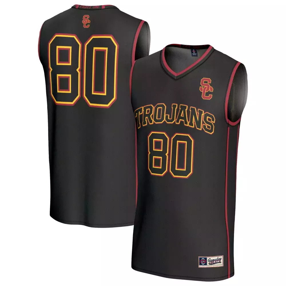 usc trojans black 80 men s all stitched vapor jersey 2023 custom edition